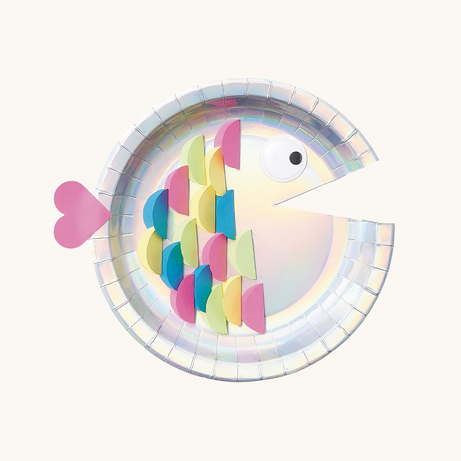 Bastelanleitung Fische aus Papptellern von Rico Design