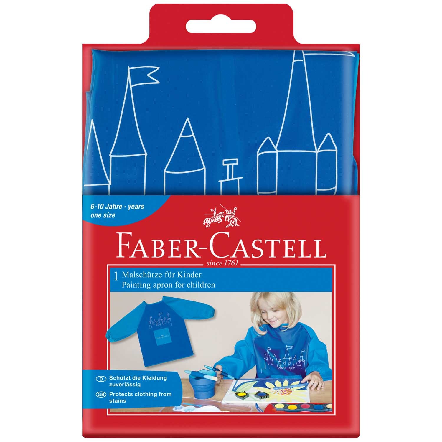 Malschürze für Kinder blau von Faber-Castell 