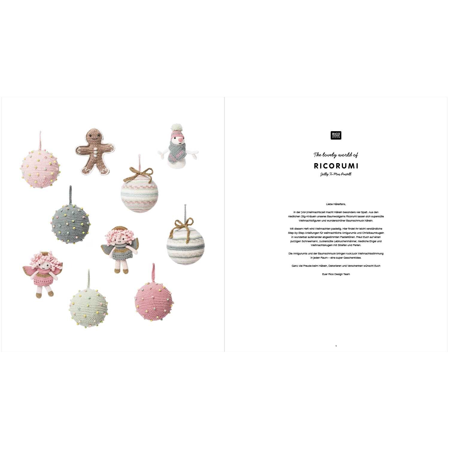 Ricorumi Jolly X-Mas Pastell deutsch von Rico Design