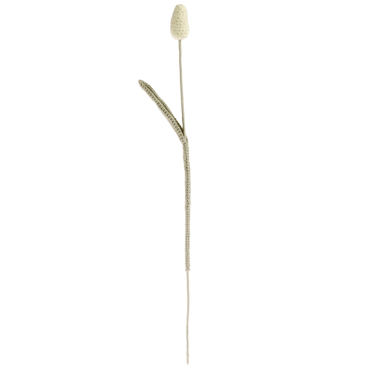 Ricorumi In the Meadow, gehäkelte Blume mit langem Stiel und Knospe, dekoratives Häkelobjekt von Rico Design für natürliche Wohn- und Geschenkideen