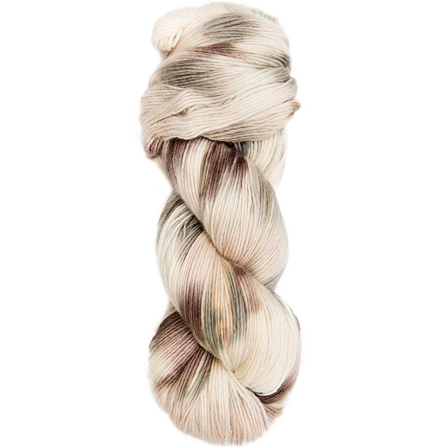 Luxury Hand-Dyed Happiness dk von Rico Design: Handgefärbtes Garn in Grau, 100g, 390m, kunstvoll gedreht.