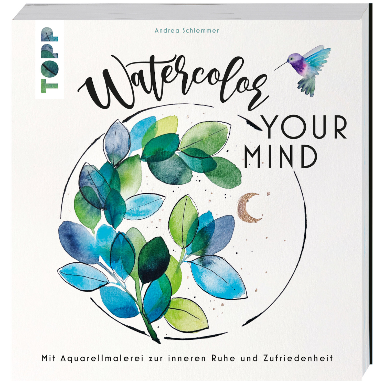 Watercolor your Mind" zeigt ein kreatives Aquarell-Design von TOPP, das lebendige Farben und künstlerische Freiheit verkörpert.