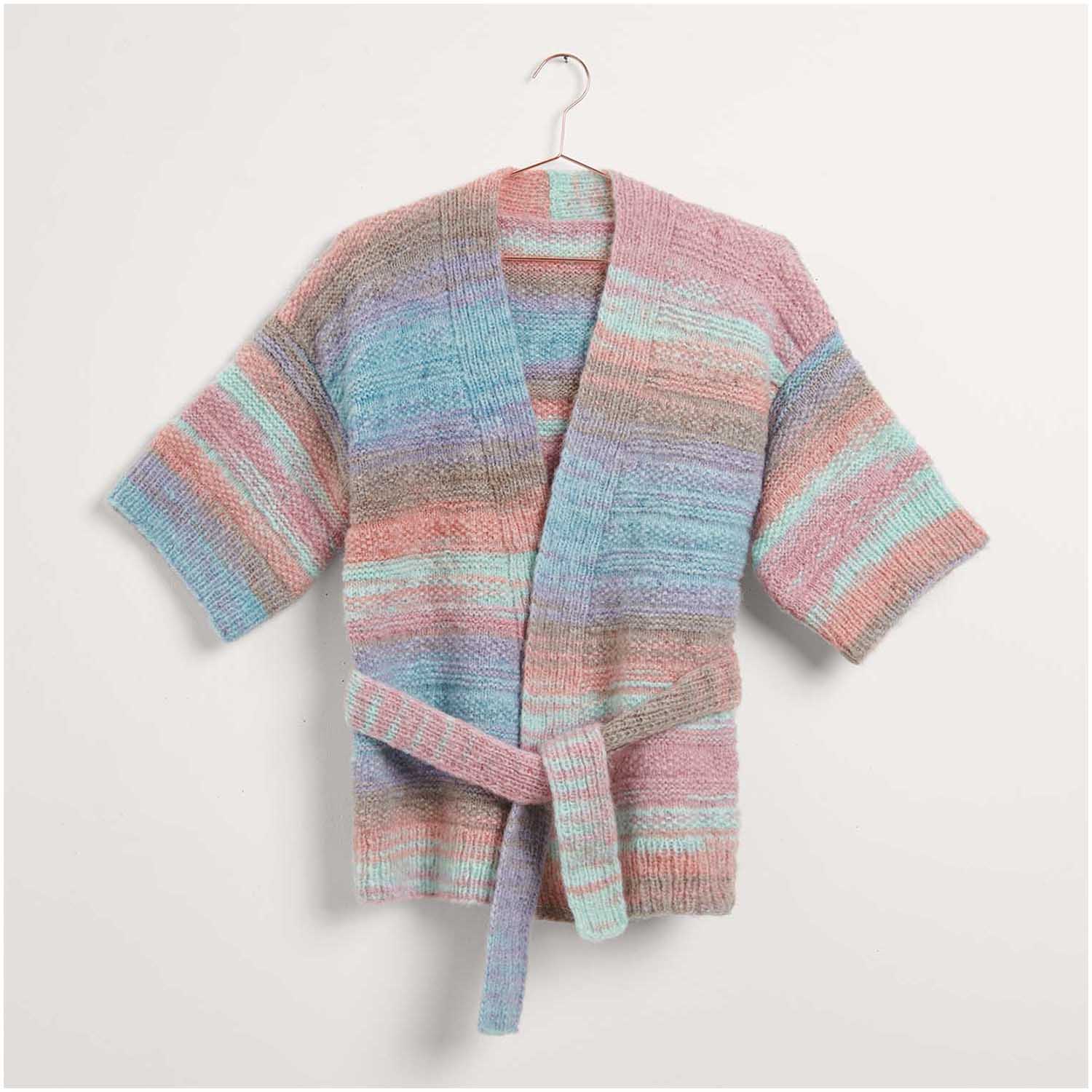 Gestrickter Kimono: Modell 01 aus dem Heft Creative Painted Power Special