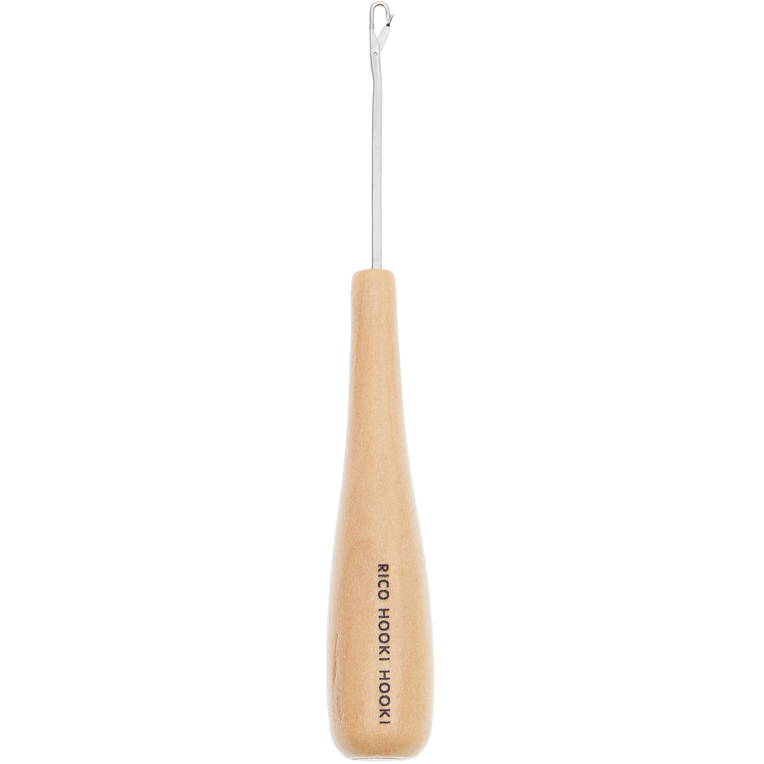 Rico Hooki Hooki Knüpfhaken mit Holzgriff und 3mm Haken, ideal für Handarbeiten.