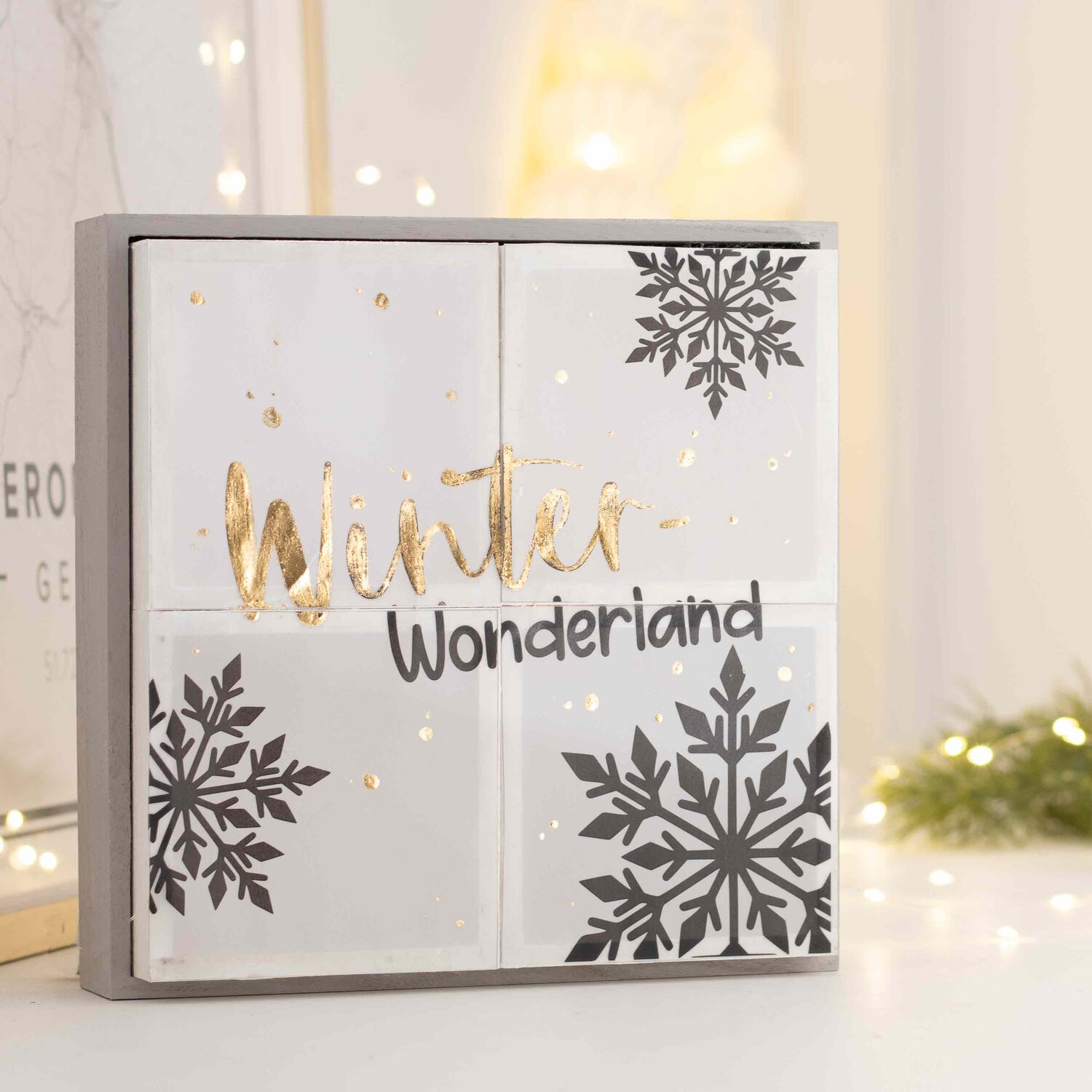 Inspiration Winter-Lichtbox @machsschoen von idee. Creativmarkt 
