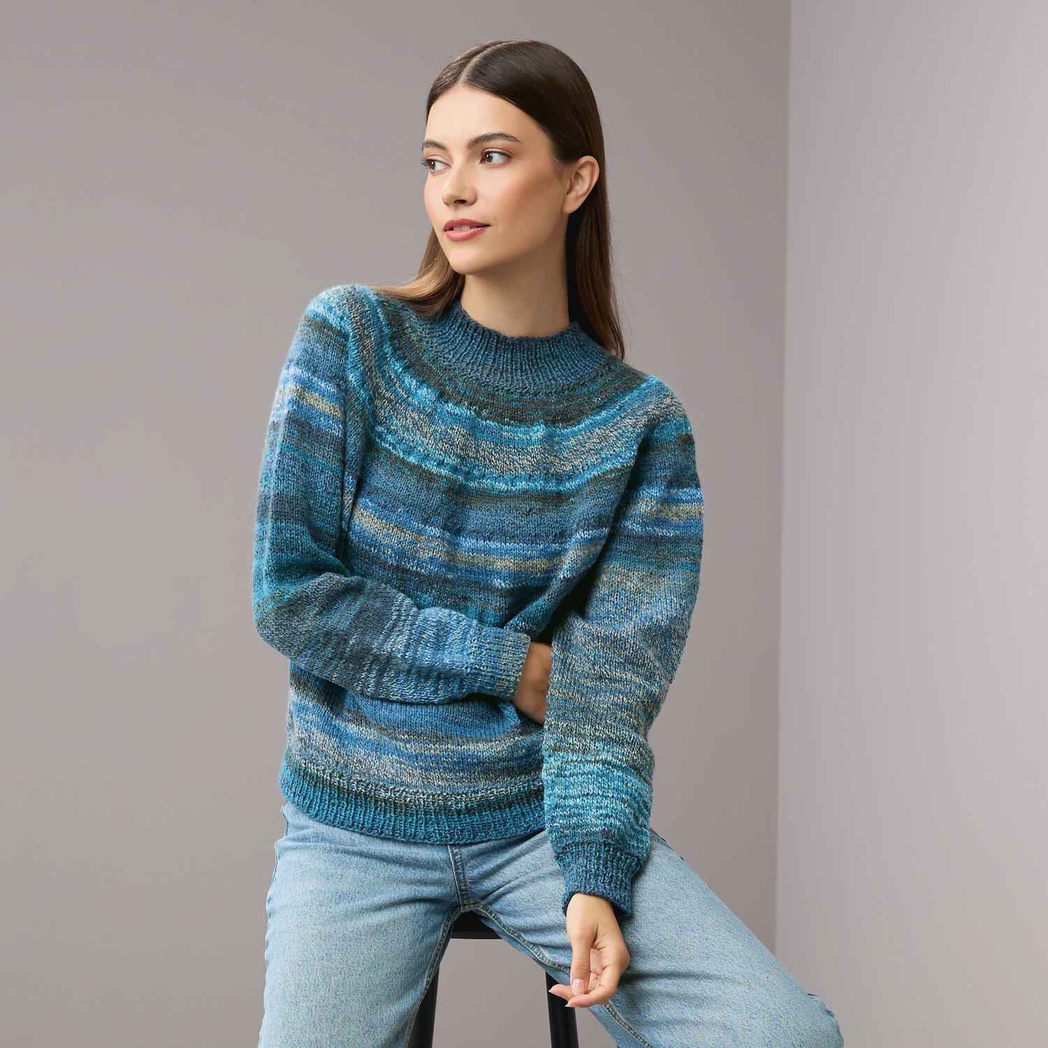 Strickset Pullover Modell 24 aus Die Neue Masche No. 10 von Rico Design