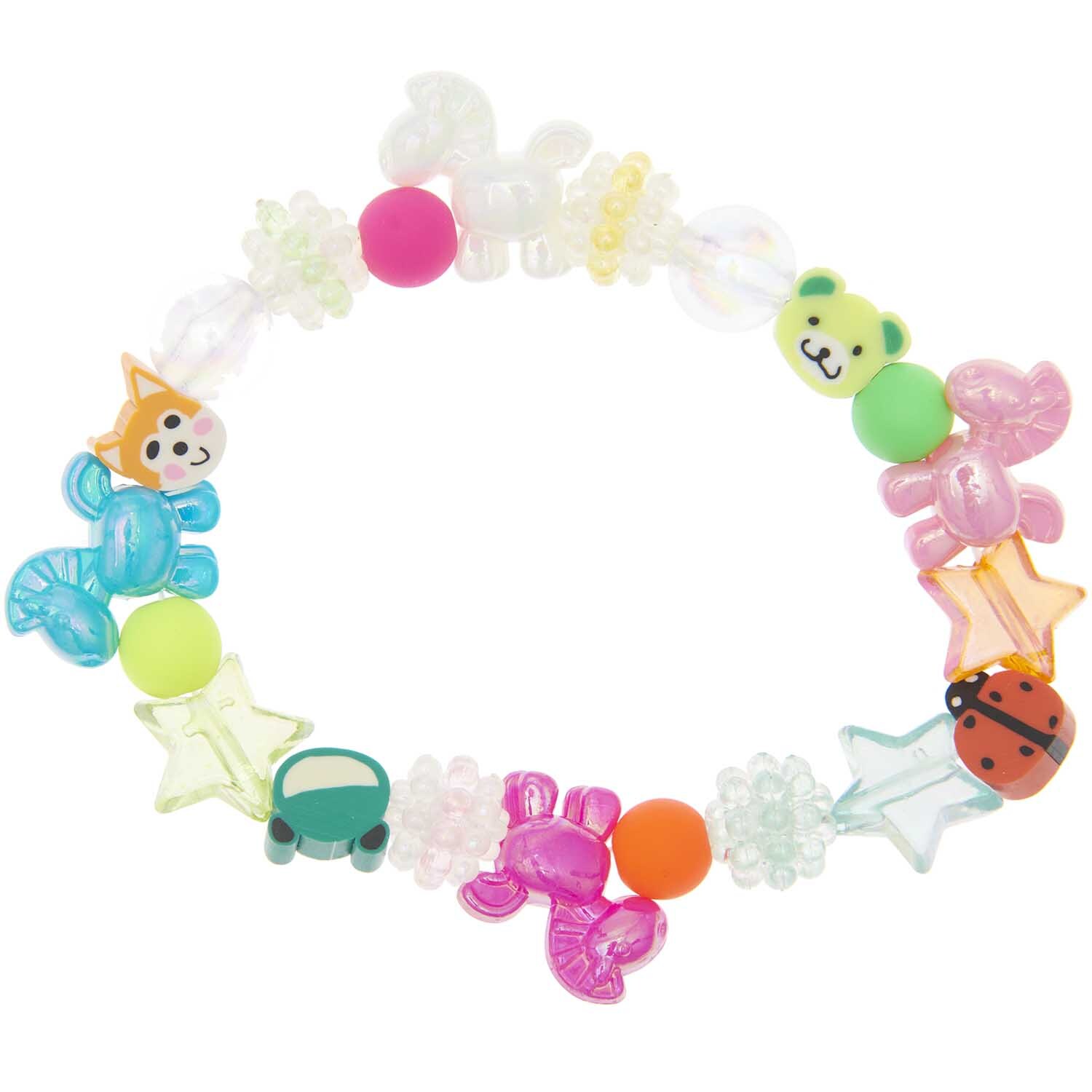 Itoshii Mini Perlen Armband Set Tiere mit bunten Tierperlen von Rico Design, ideal für Kinder.