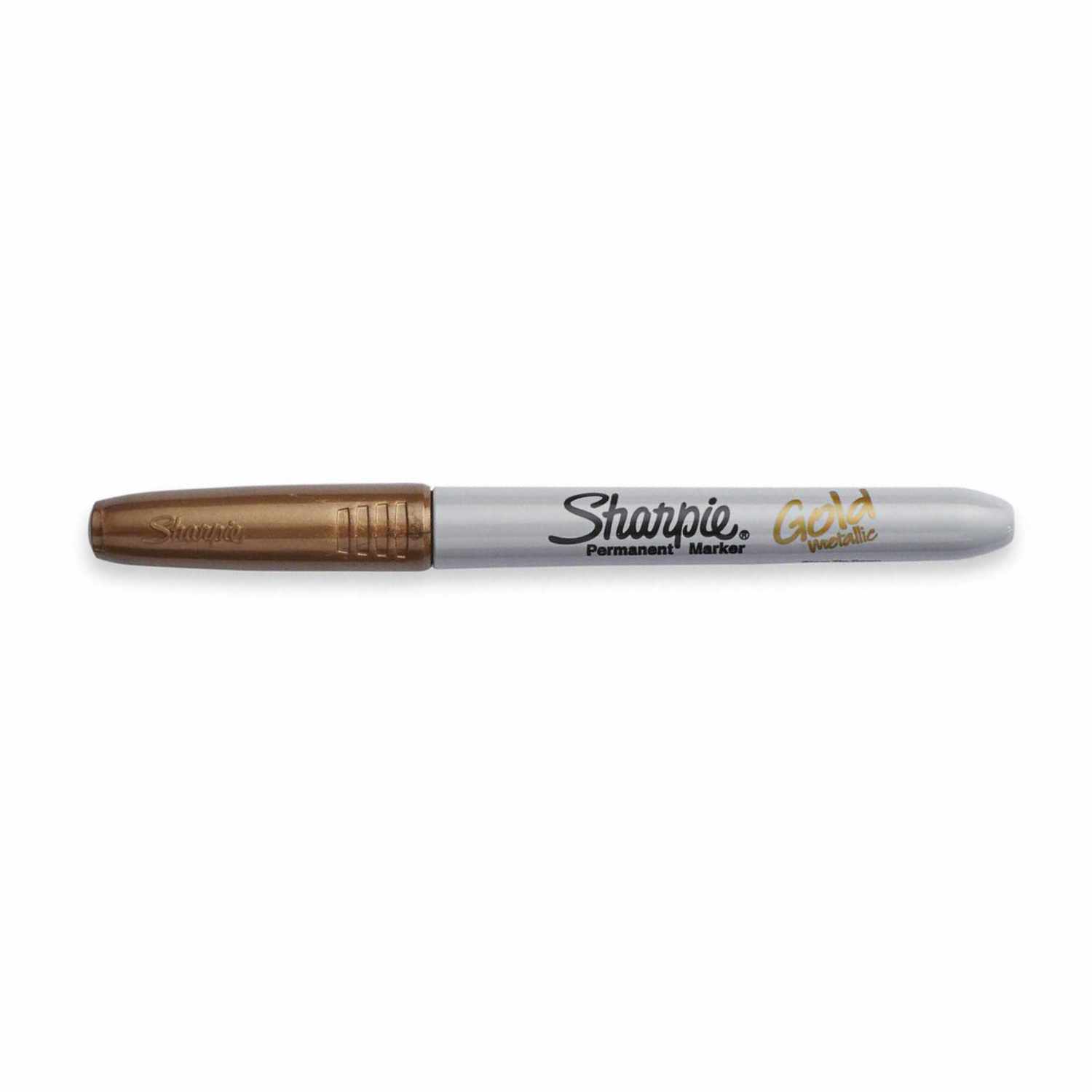 Metallic Permanentmarker 1,4mm von Sharpie in Gold, ideal für präzises Schreiben und kreative Projekte.