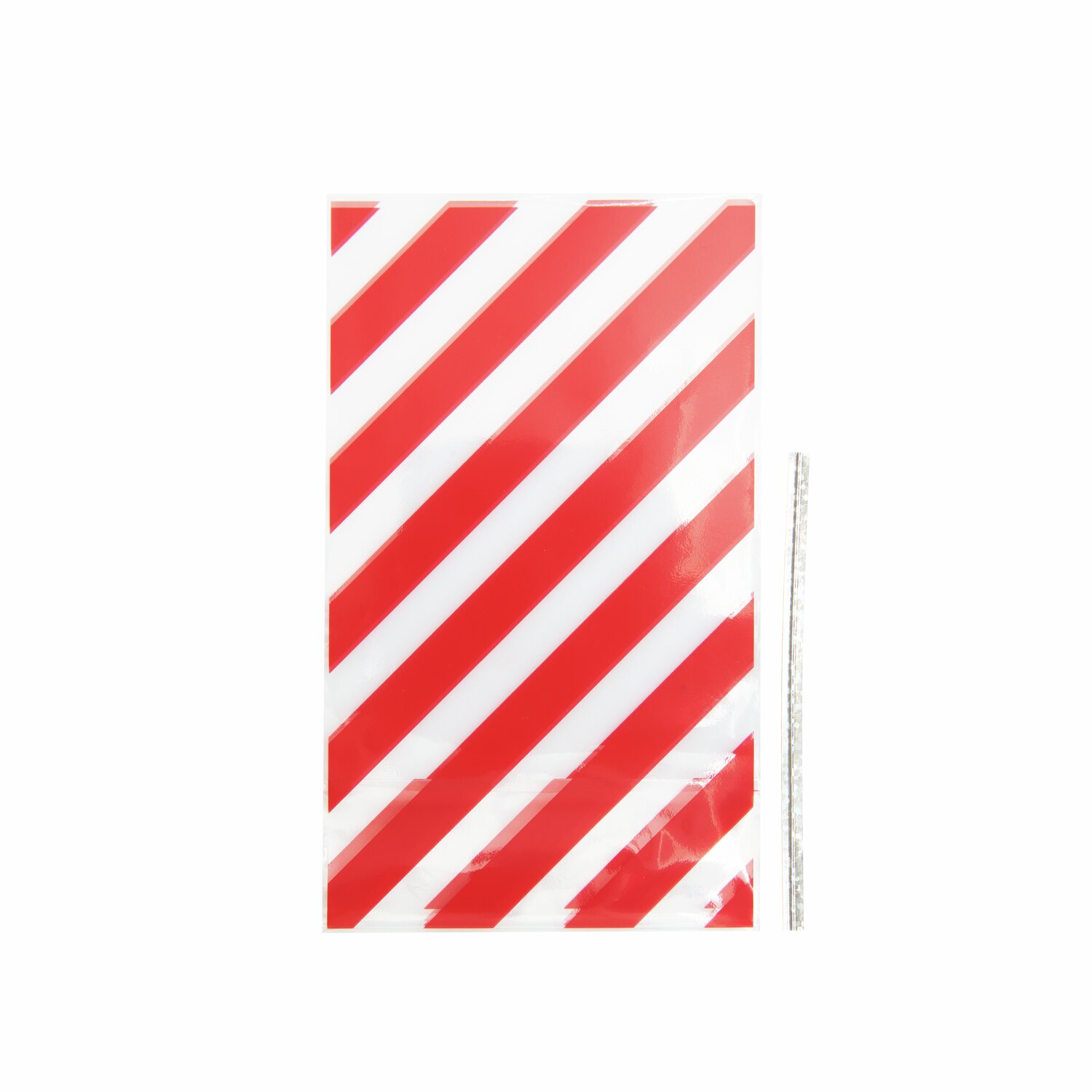 Kekstüten Rote Streifen, 10 Stück, von Rico Design. Rot-weiß gestreifte Tüten mit dekorativem Muster. Ideal für Geschenke und Partys.