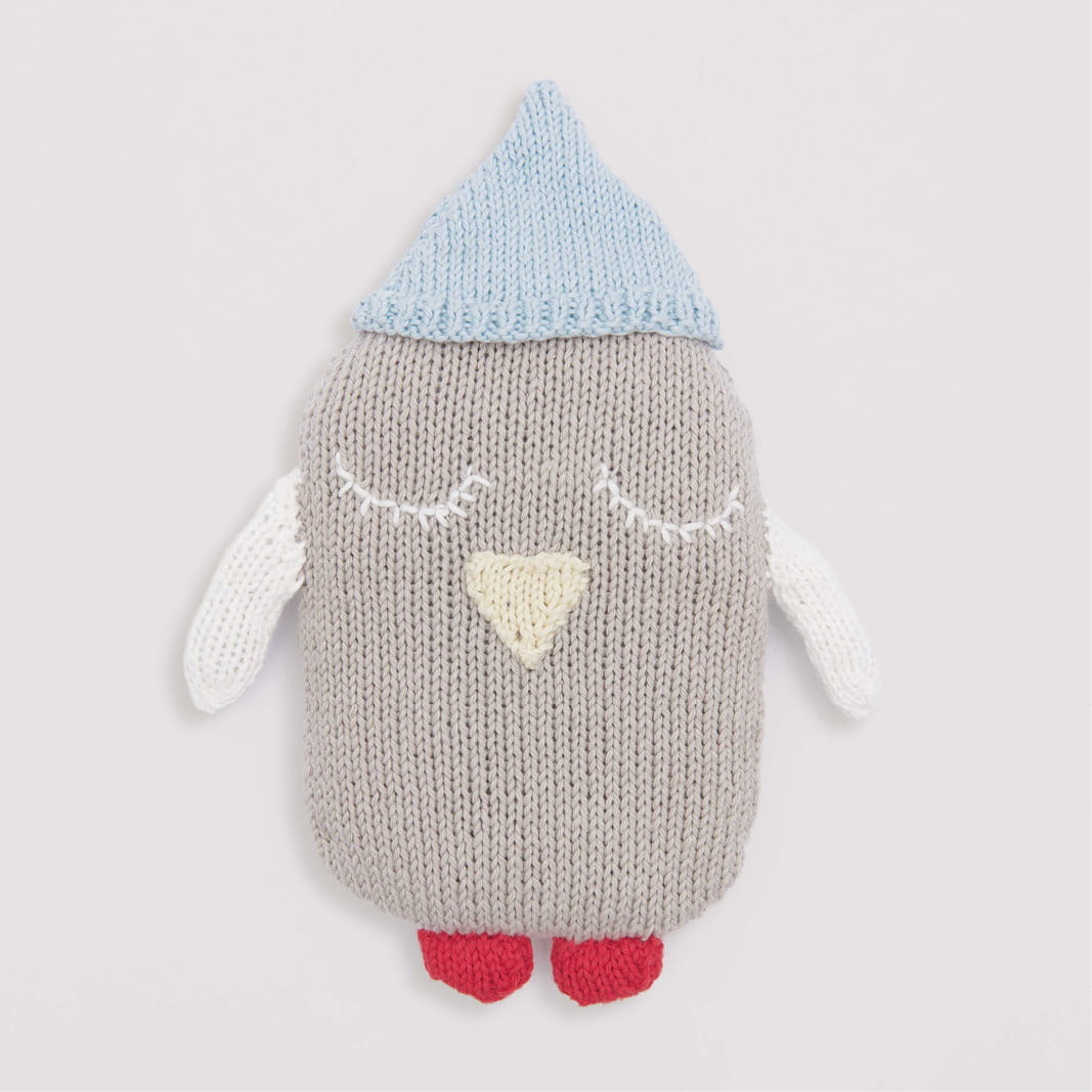 Gestricktes Kuscheltier Pinguin: Modell 19 aus dem Heft Rico Baby 039