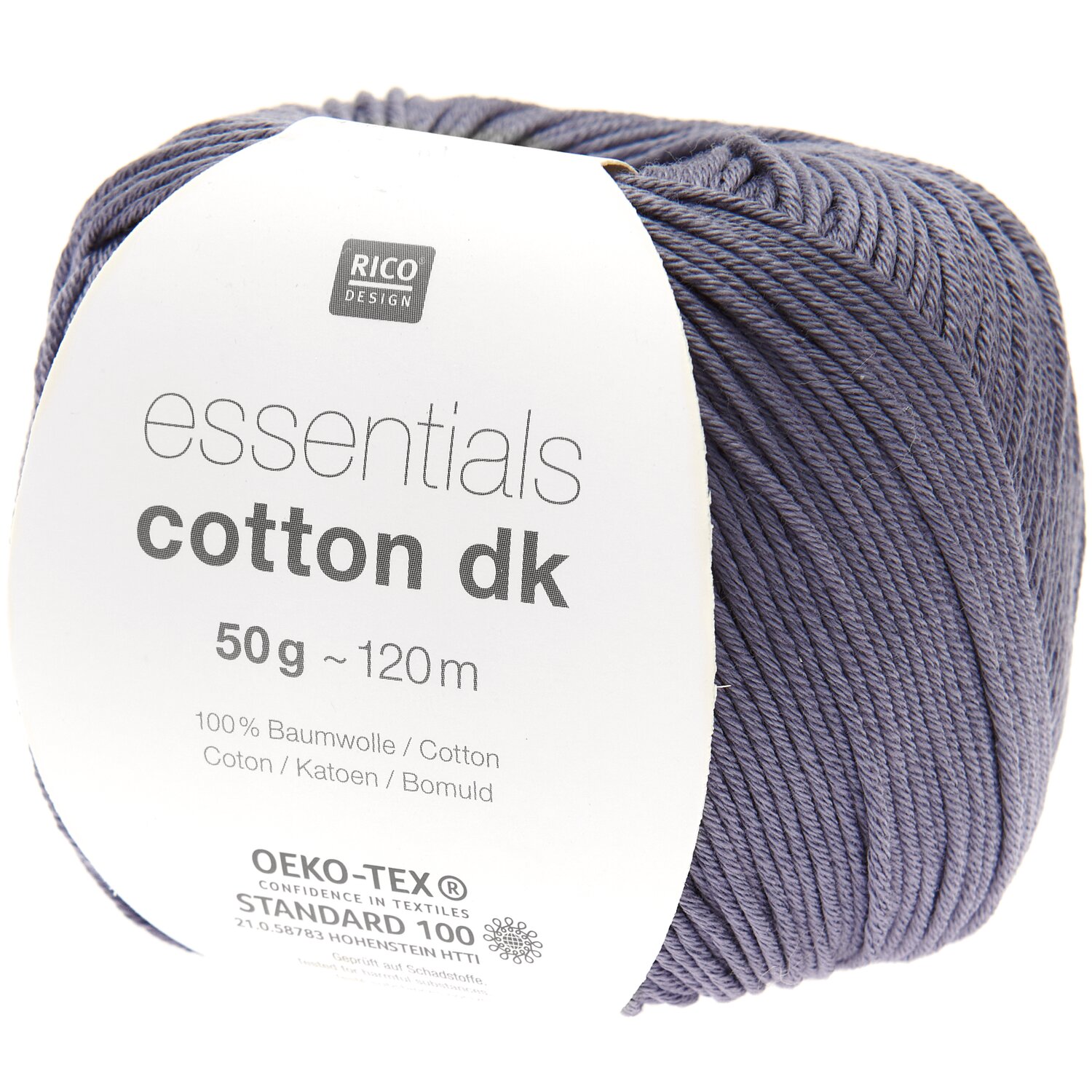 Essentials Cotton dk 50g 120m Farbe Pflaume von Rico Design