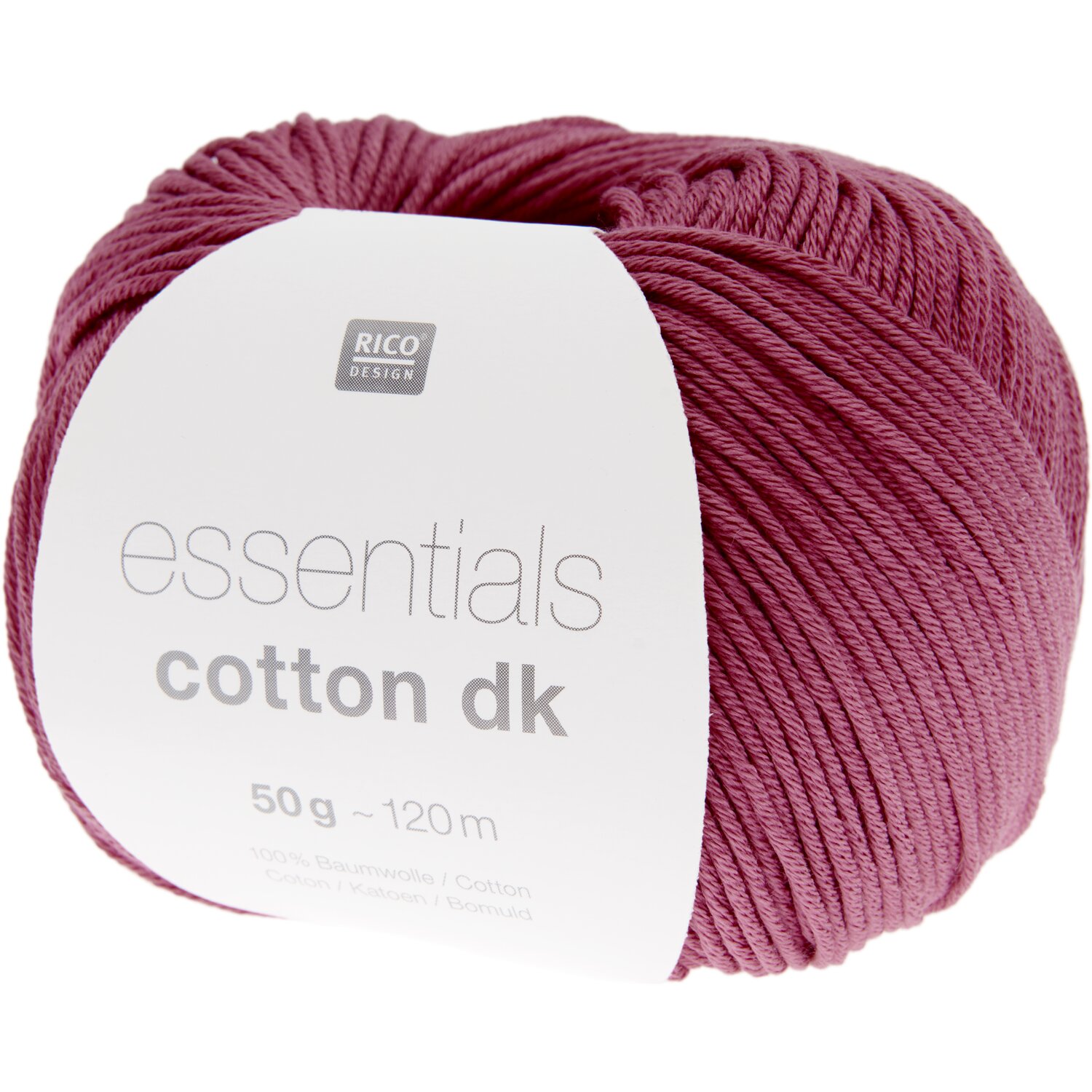 Essentials Cotton dk 50g 120m Farbe Beere von Rico Design