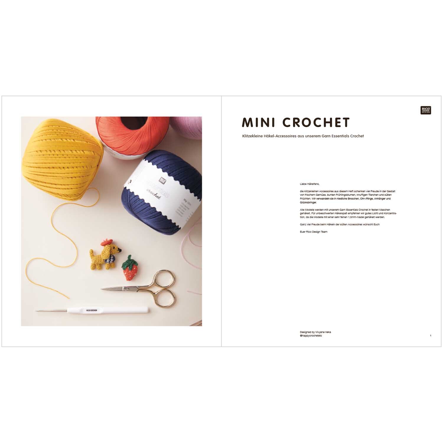 Mini Crochet Tiny Heartbreakers deutsch von Rico Design