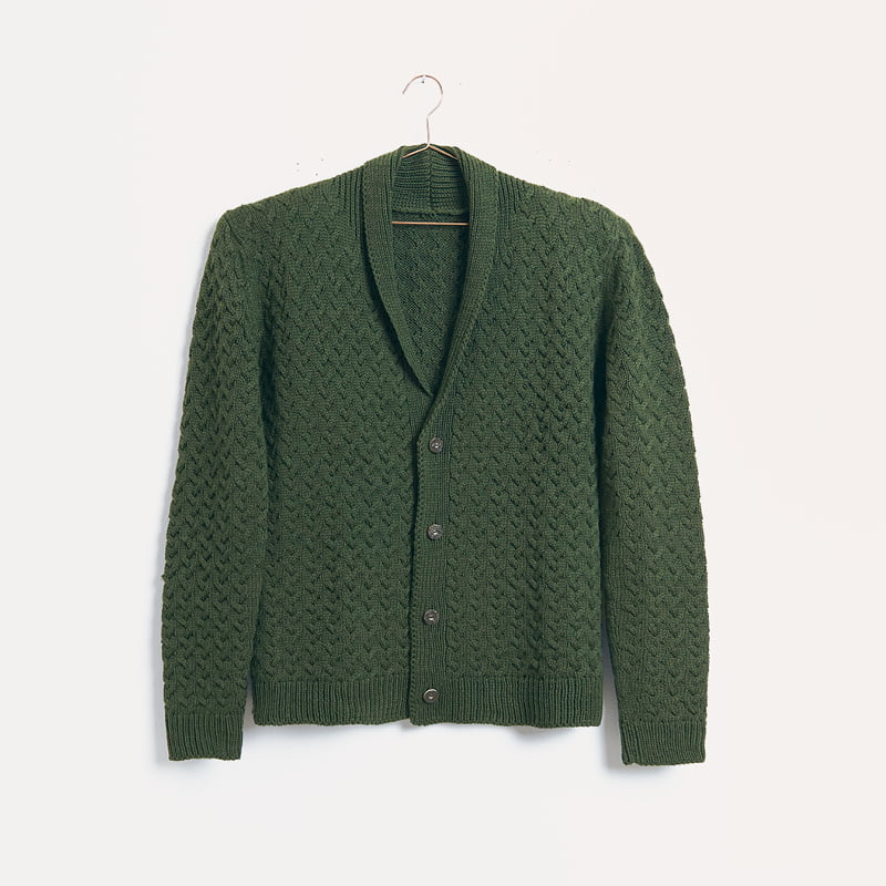 Gestrickte Herrenjacke: Modell 27 aus dem Heft Trachten Special I mog di
