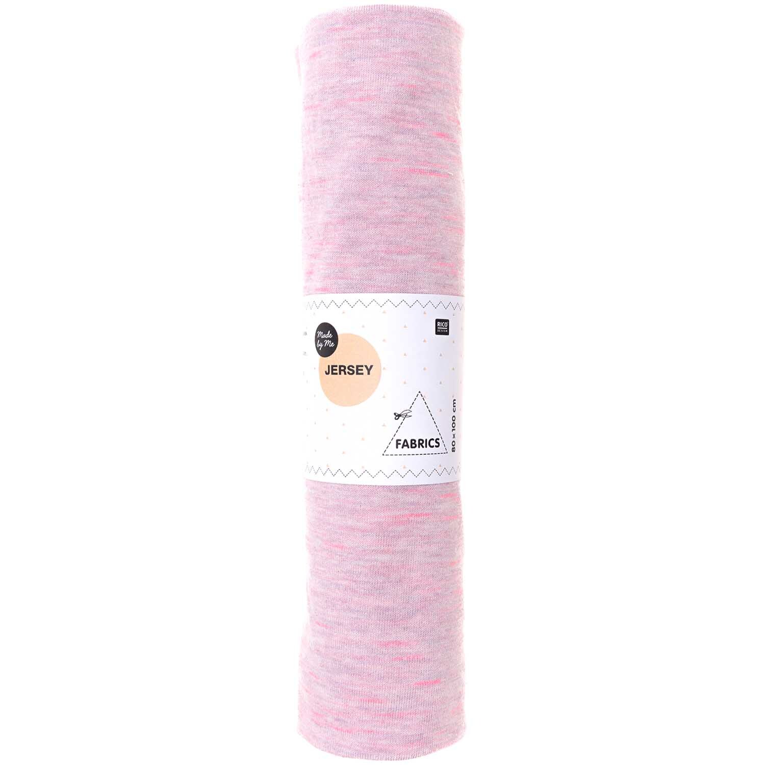 Stoffabschnitt Jersey rosa-neonpink 80x100cm von Rico Design
