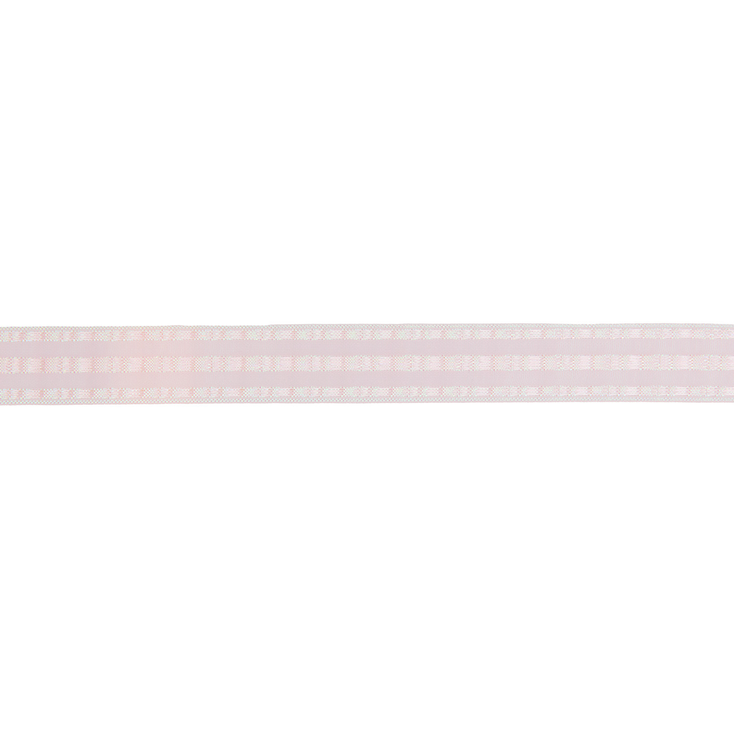 Organzaband Rosa Irisierend von Rico Design, schimmerndes Band in zartem Rosa, ideal für Dekorationen und Geschenkverpackungen.