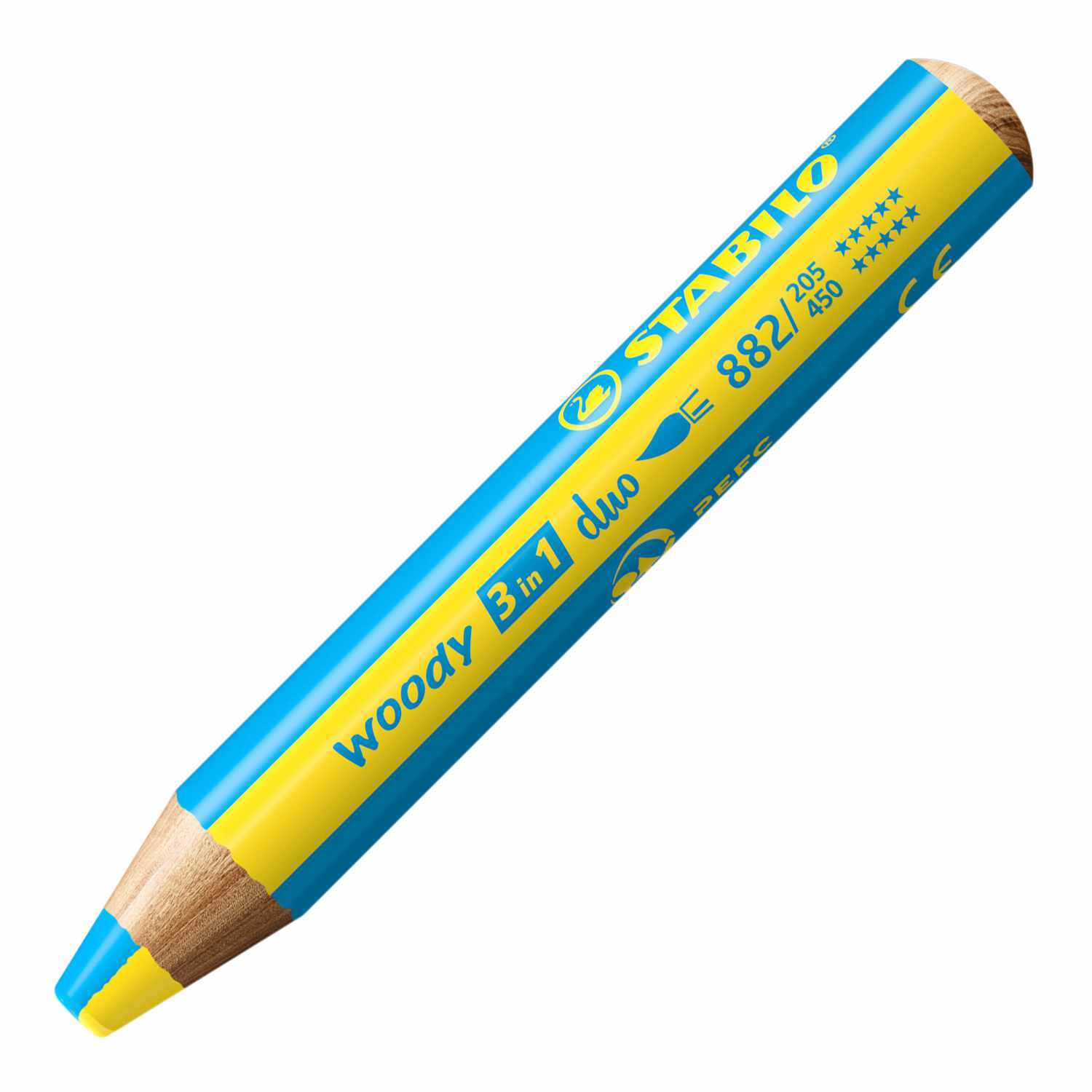 Woody Duo mit Spitzer im Etui 5 Stück von STABILO International 