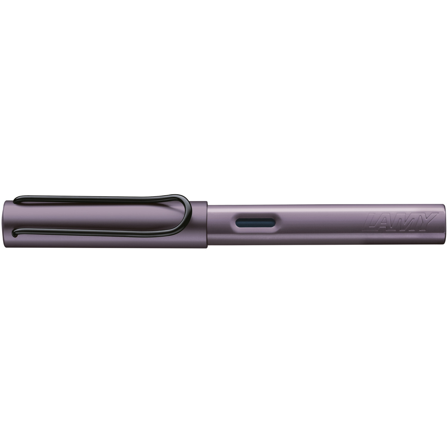 Füllhalter AL-star in Aubergine von Lamy mit mittlerer Feder. Elegantes Design für stilvolles Schreiben.