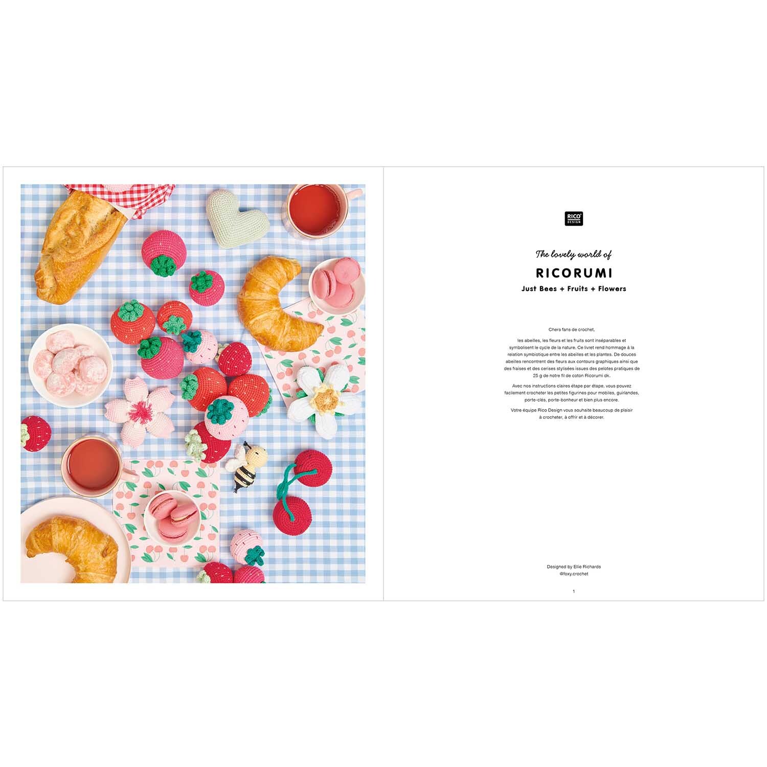 Ricorumi Just Bees + Fruits + Flowers französisch von Rico Design
