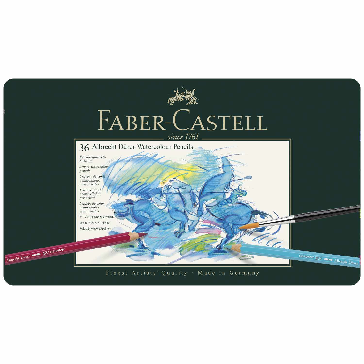Albrecht Dürer Metalletui 36-teilig von Faber-Castell 