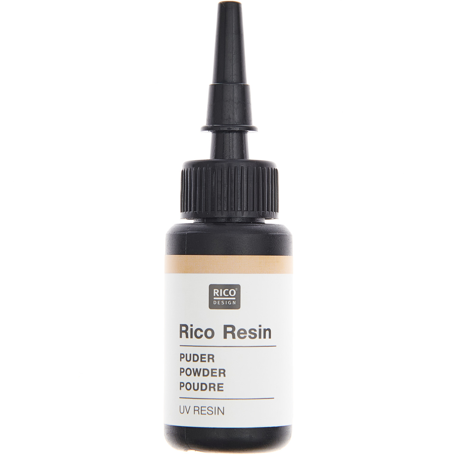 UV Resin von Rico Design, 10ml Flasche mit feinem Applikator, ideal für präzise Anwendungen.