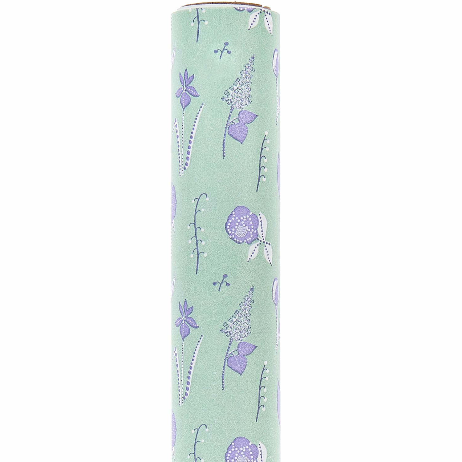 Geschenkpapier Blumenwiese 0,7x2m Farbe Grün von Rico Design