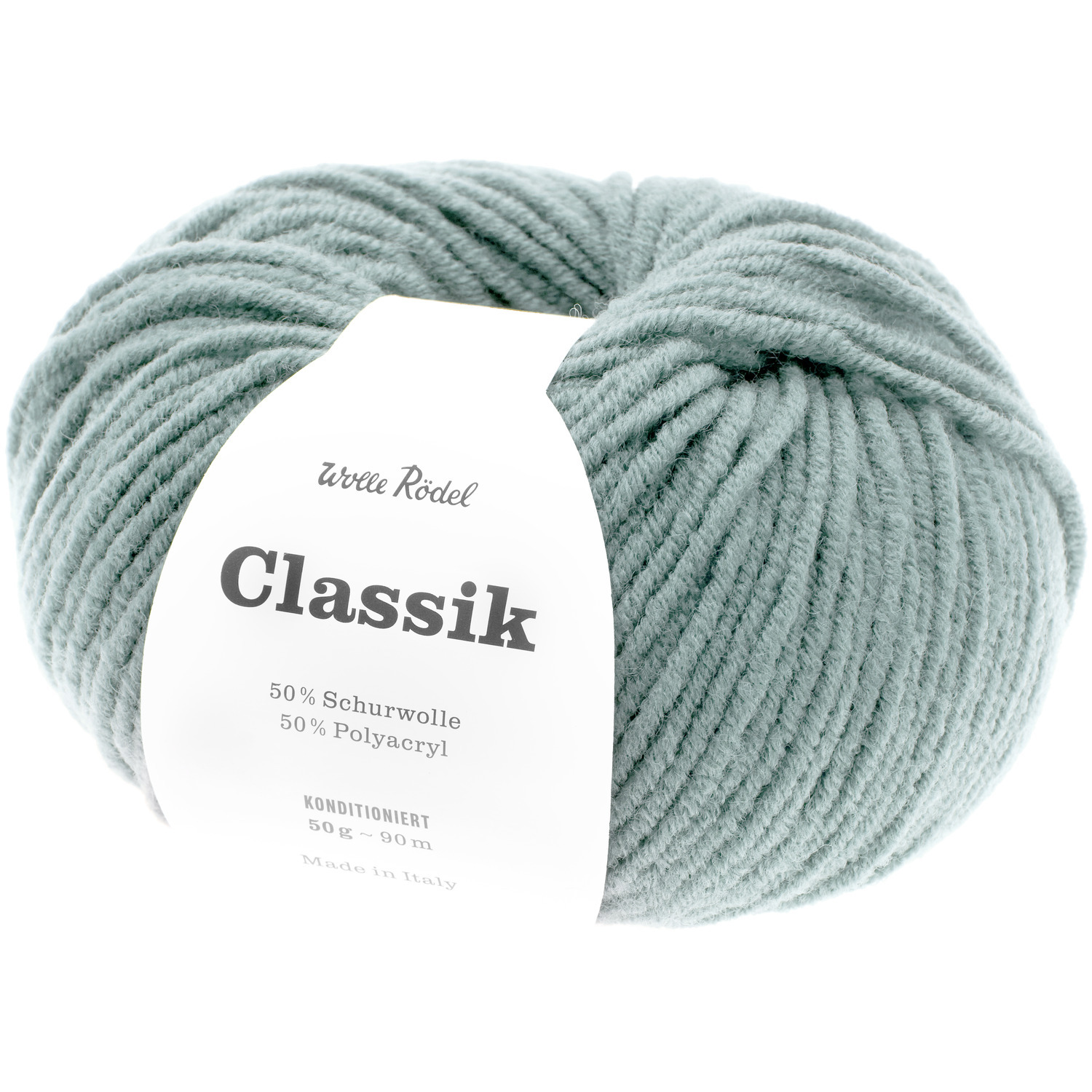 Classik Strickset Stirnband Modell 21: Weiches, aquafarbenes Garn von Rico Design, ideal für kreative Strickprojekte.