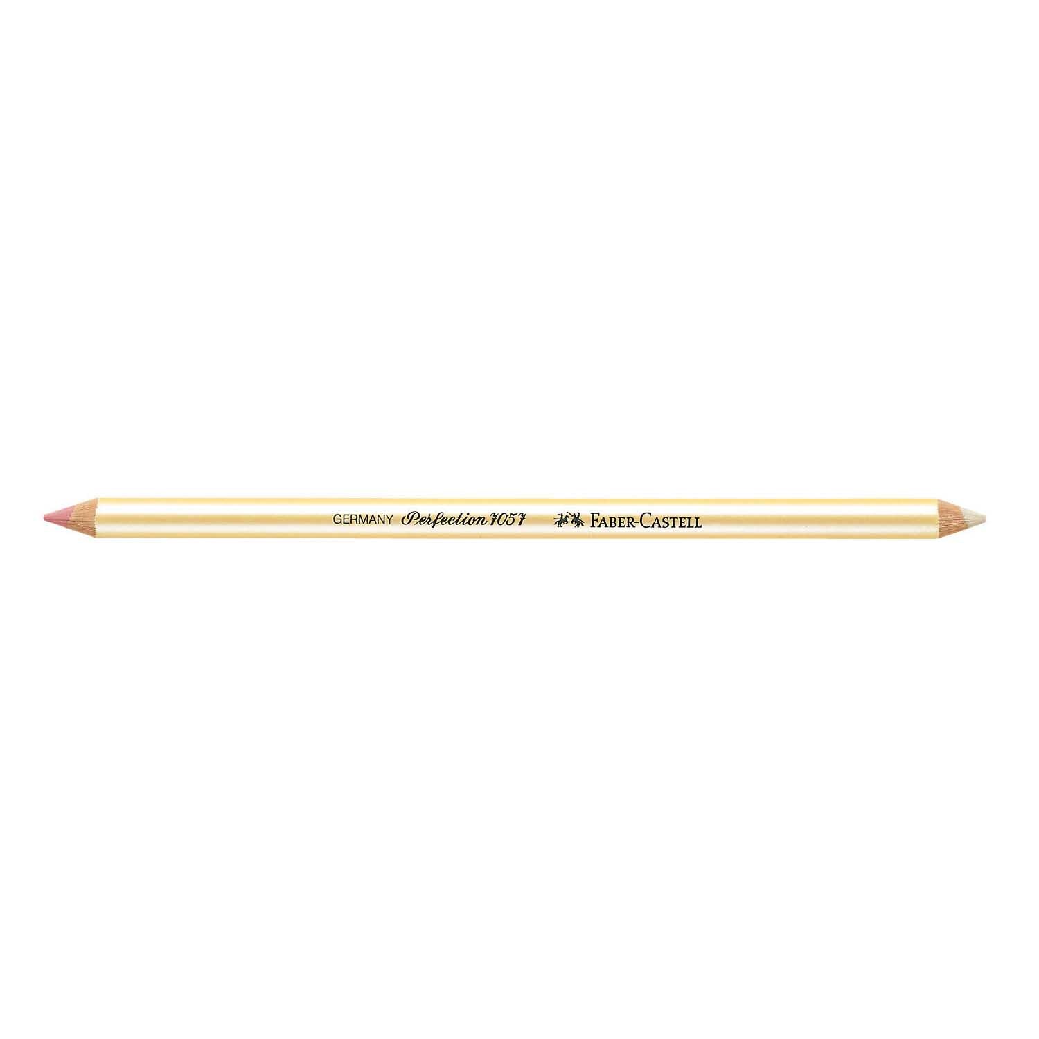 Perfection Radierstift doppelseitig von Faber Castell in Beige, ideal zum präzisen Radieren.