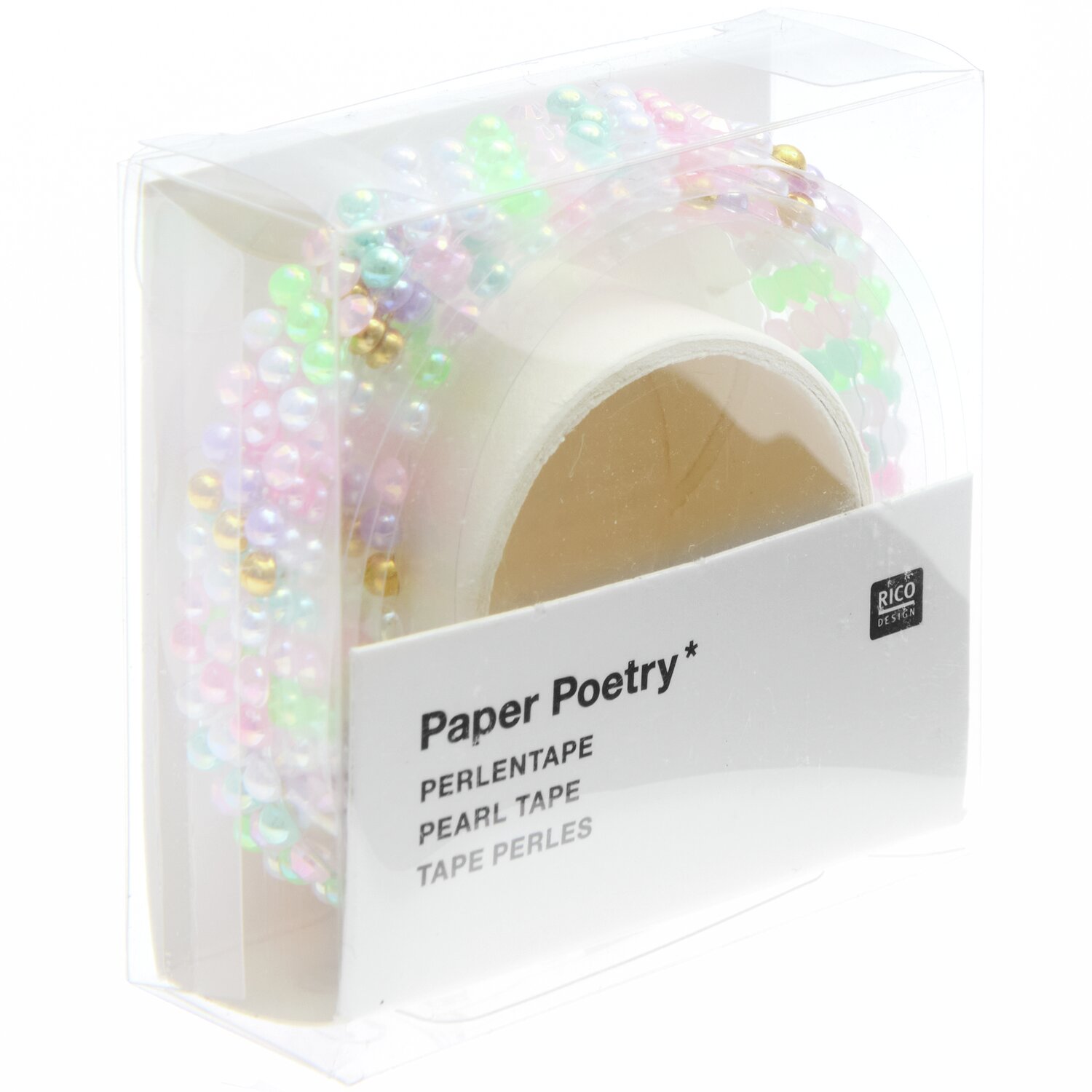 Paper Poetry Perlentape Stripes Multicolor 1,9x50cm von Rico Design