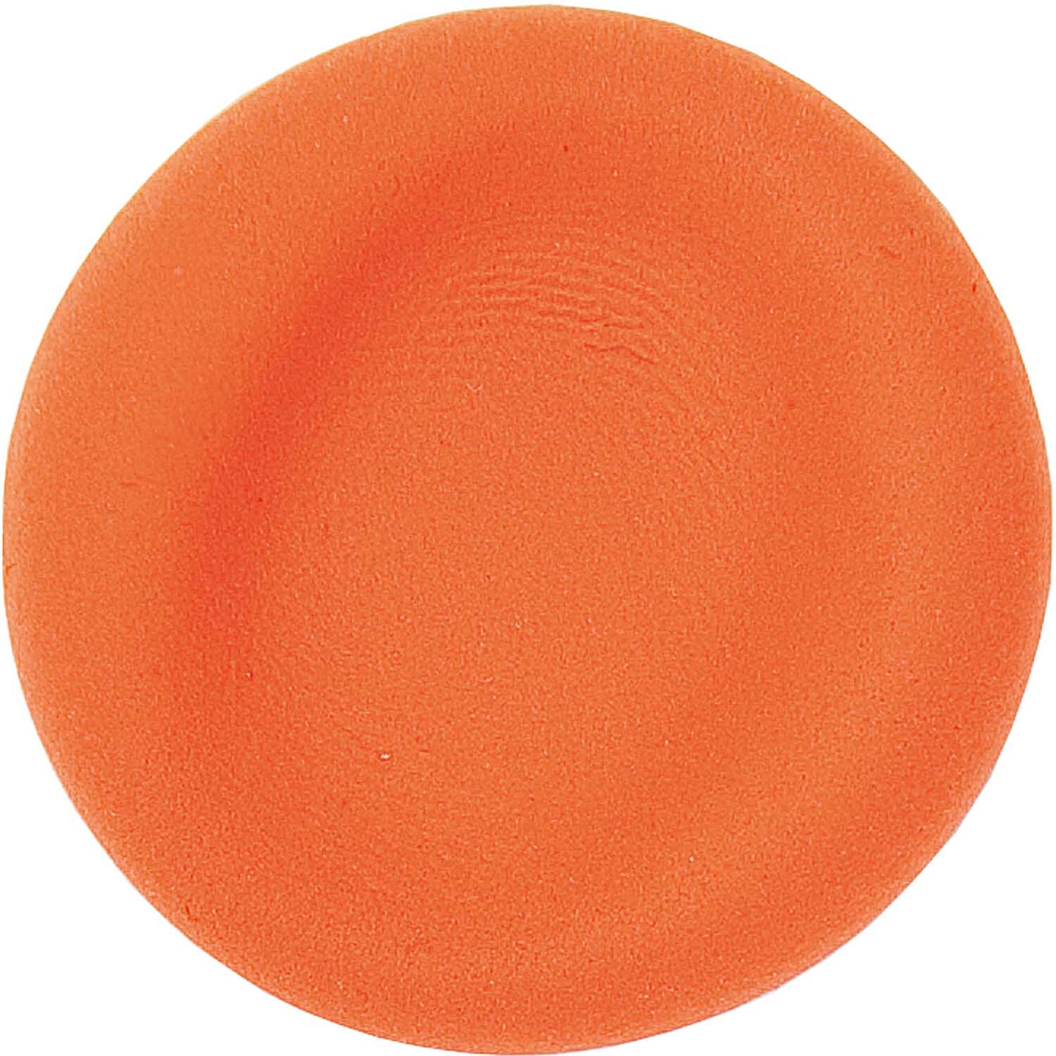 Super Fluffy 28g: Runde, orangefarbene Oberfläche von Rico Design, ideal für kreative Projekte.