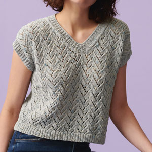 Strickshirt mit Muster.