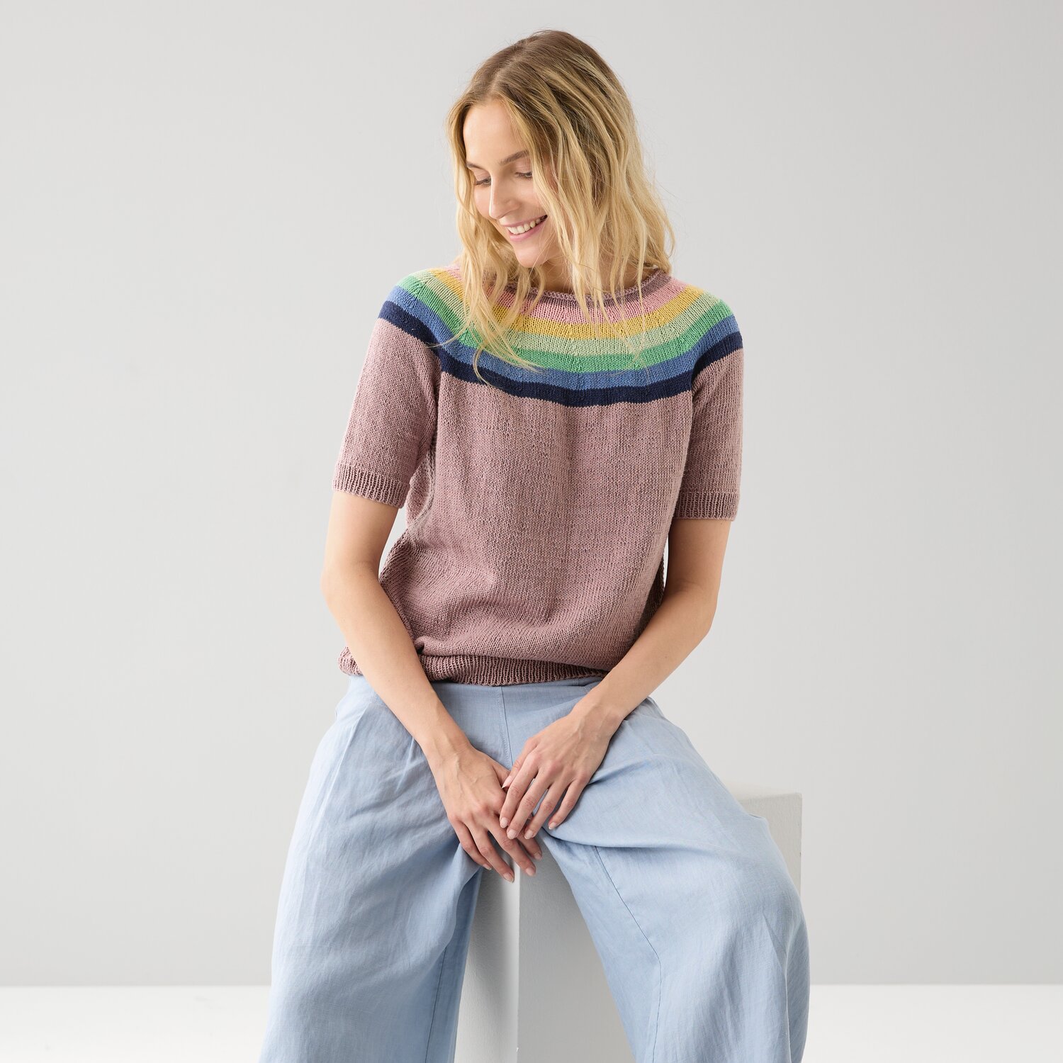Strickset Shirt Modell 22a aus Die Neue Masche No. 15 von idee. Creativmarkt