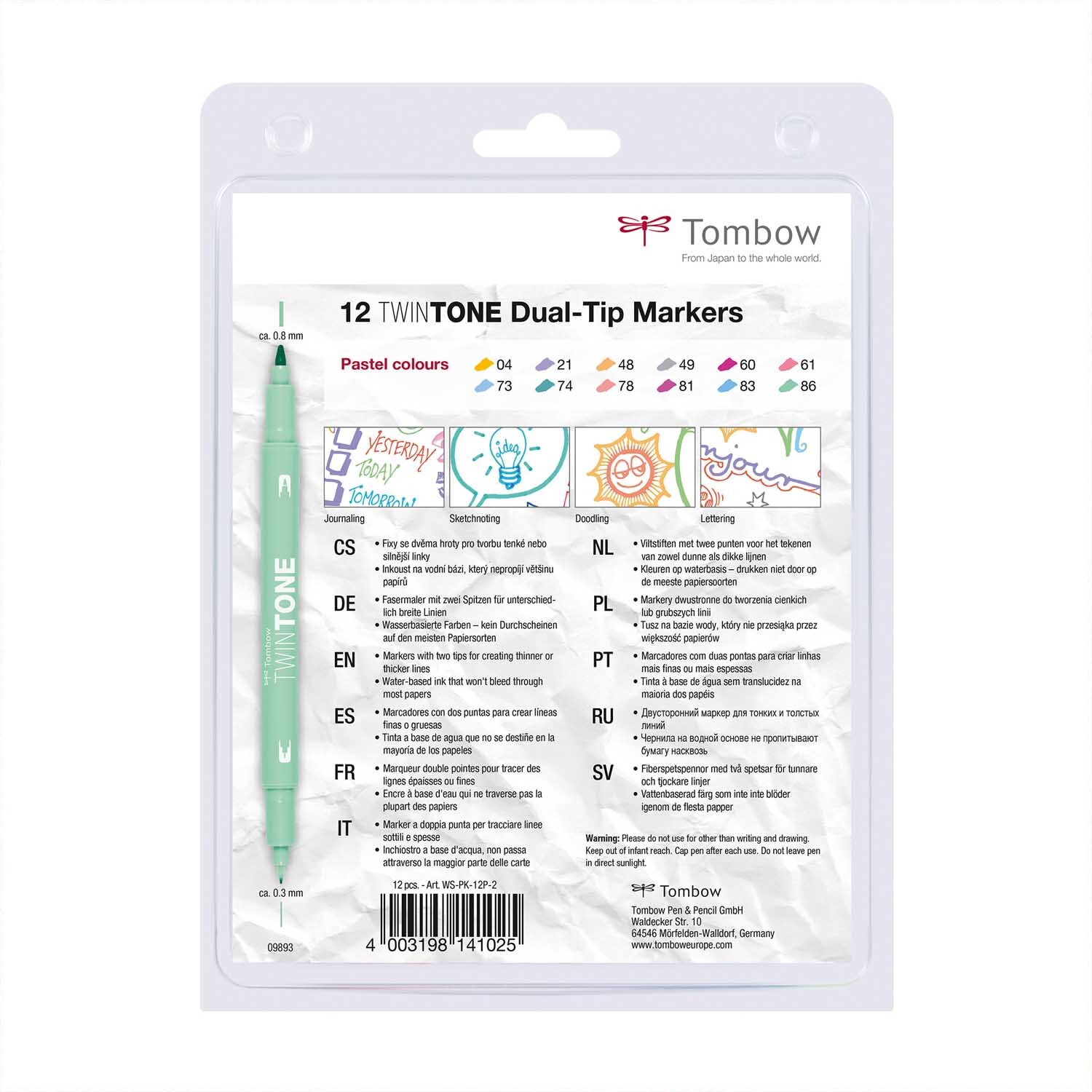 TwinTone Pastels 12 Stück von Rico Design