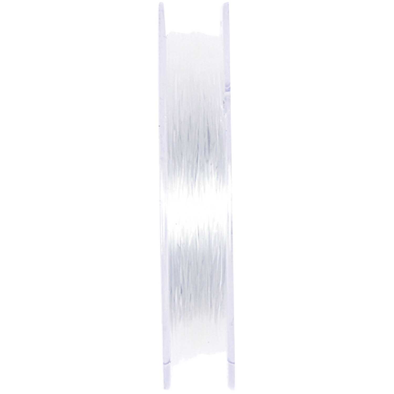 Perlonfaden elastisch transparent 0,6mm auf Spule, ideal für Schmuckherstellung, von Rico Design.