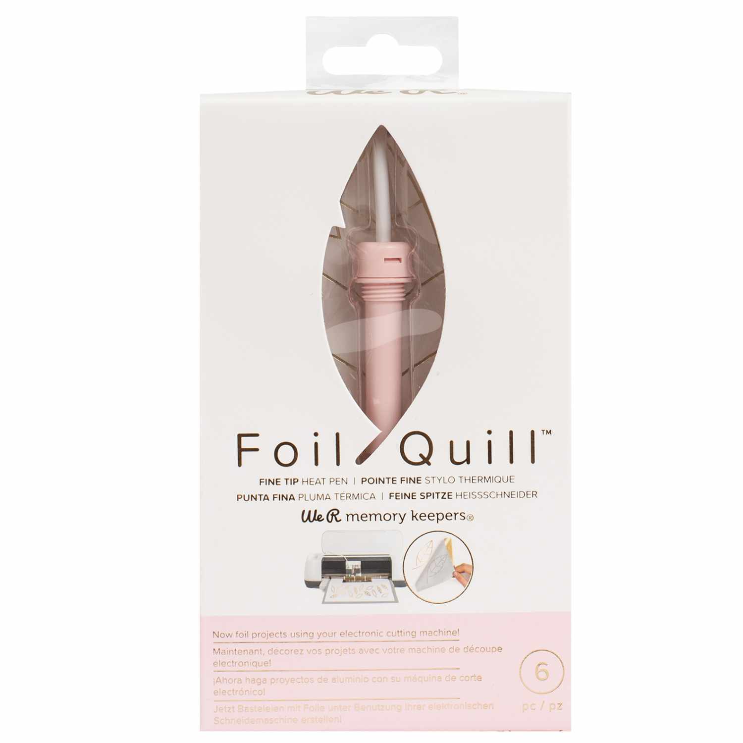 Foil Quill dünne Spitze für Plotter 0,5mm in rosa von We R Memory Keepers, ideal für präzises Arbeiten.