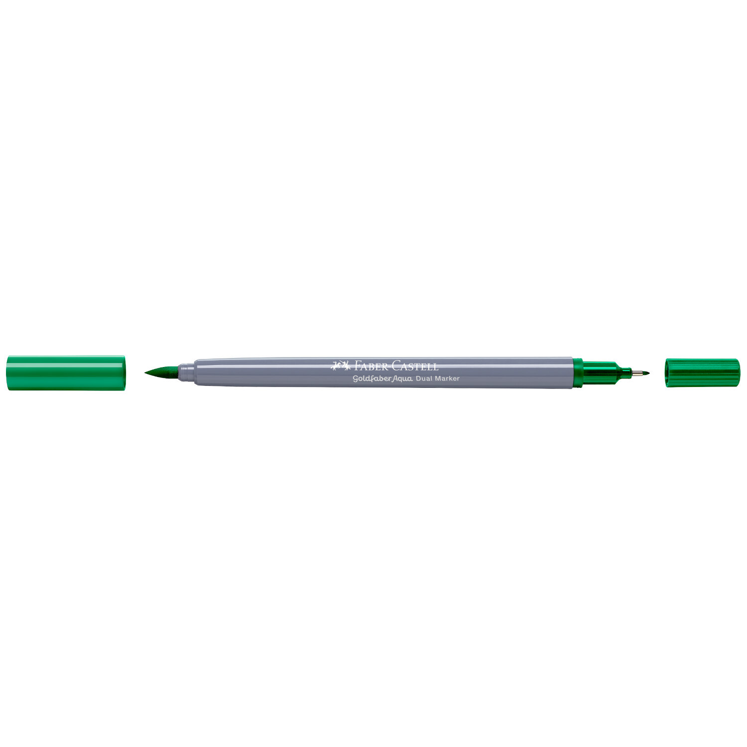 Goldfaber Aqua Dual Marker in Smaragdgrün von Faber Castell, mit zwei Spitzen für vielseitiges Zeichnen.