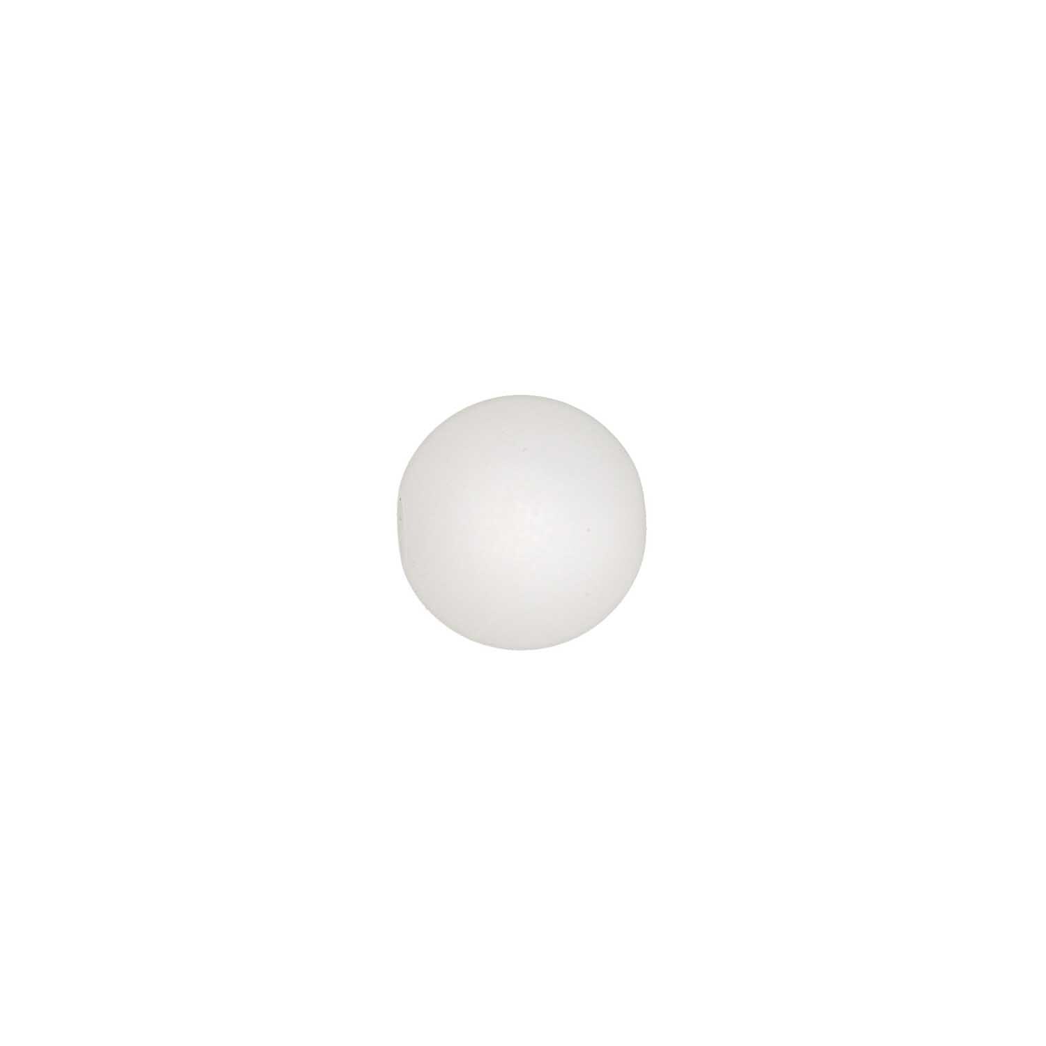 Polaris Kugel 10mm 7 Stück von Rico Design, weiße Perlen für Schmuckherstellung, auf weißem Hintergrund.