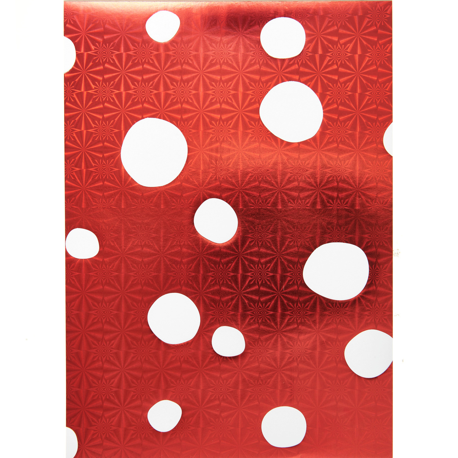 Paper Poetry Motivpapierblock Shrooom mit roten Hintergrund und weißen Punkten, 24 Blatt von Rico Design.