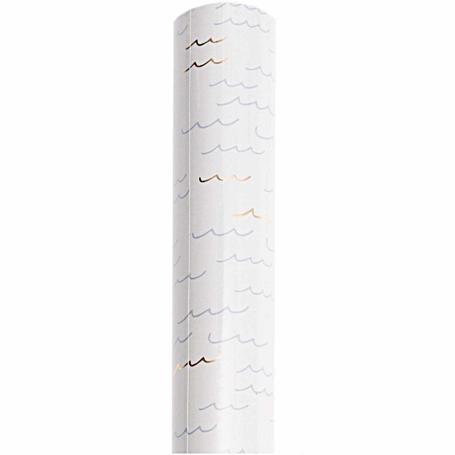 Paper Poetry Geschenkpapier mit wellenförmigem Muster, ideal für Urlaubsgeschenke, von Rico Design.