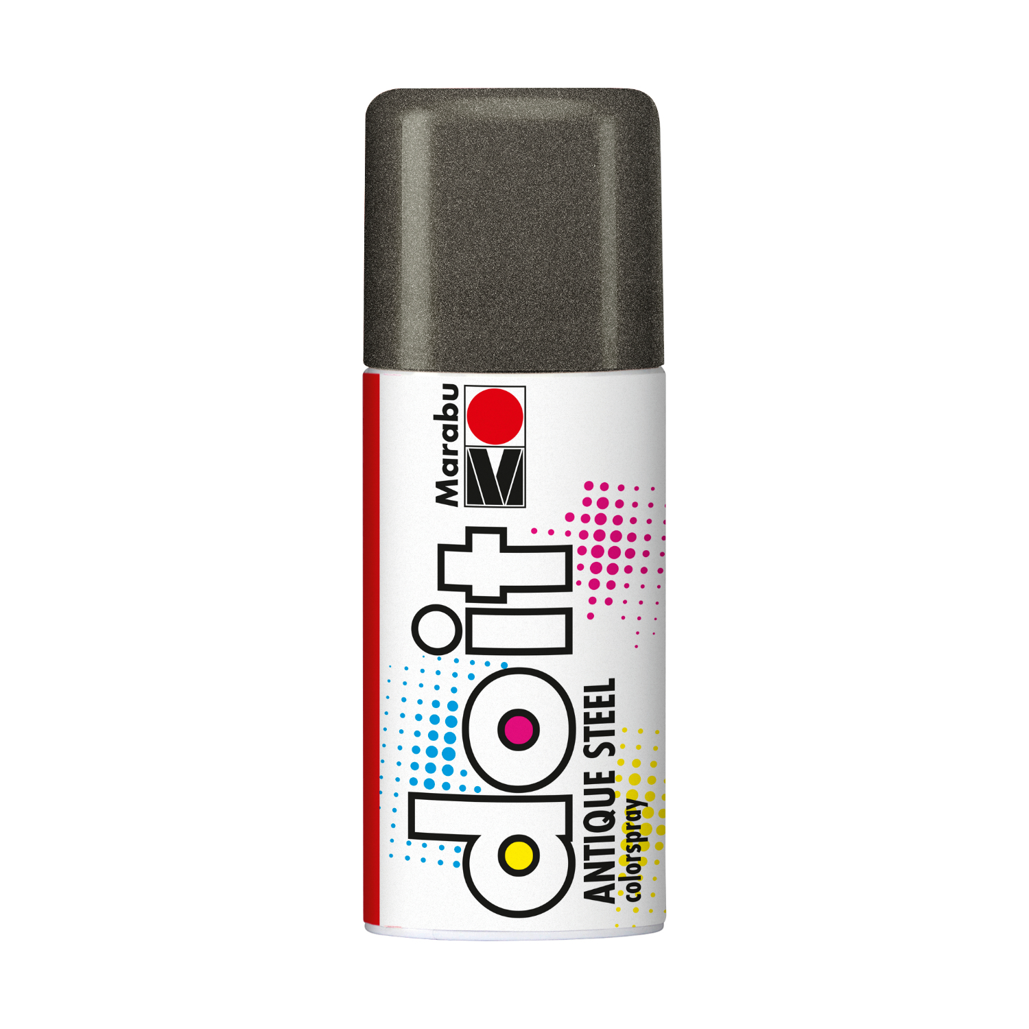 Colorspray Antique Steel von Marabu, 150ml Spraydose in Graphit, ideal für kreative Projekte.
