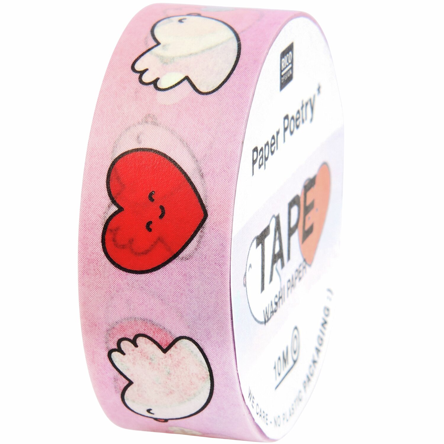 Paper Poetry Tape Chingu Vögel/Herzen 1,5cmx10m von Rico Design