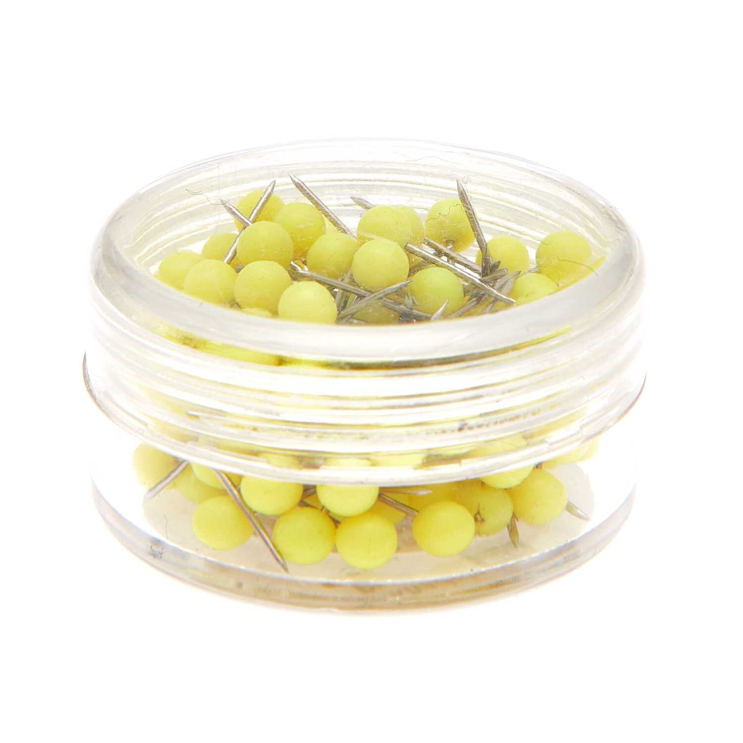 Stecknadeln 16mm 100 Stück Farbe Neon Gelb von Rico Design