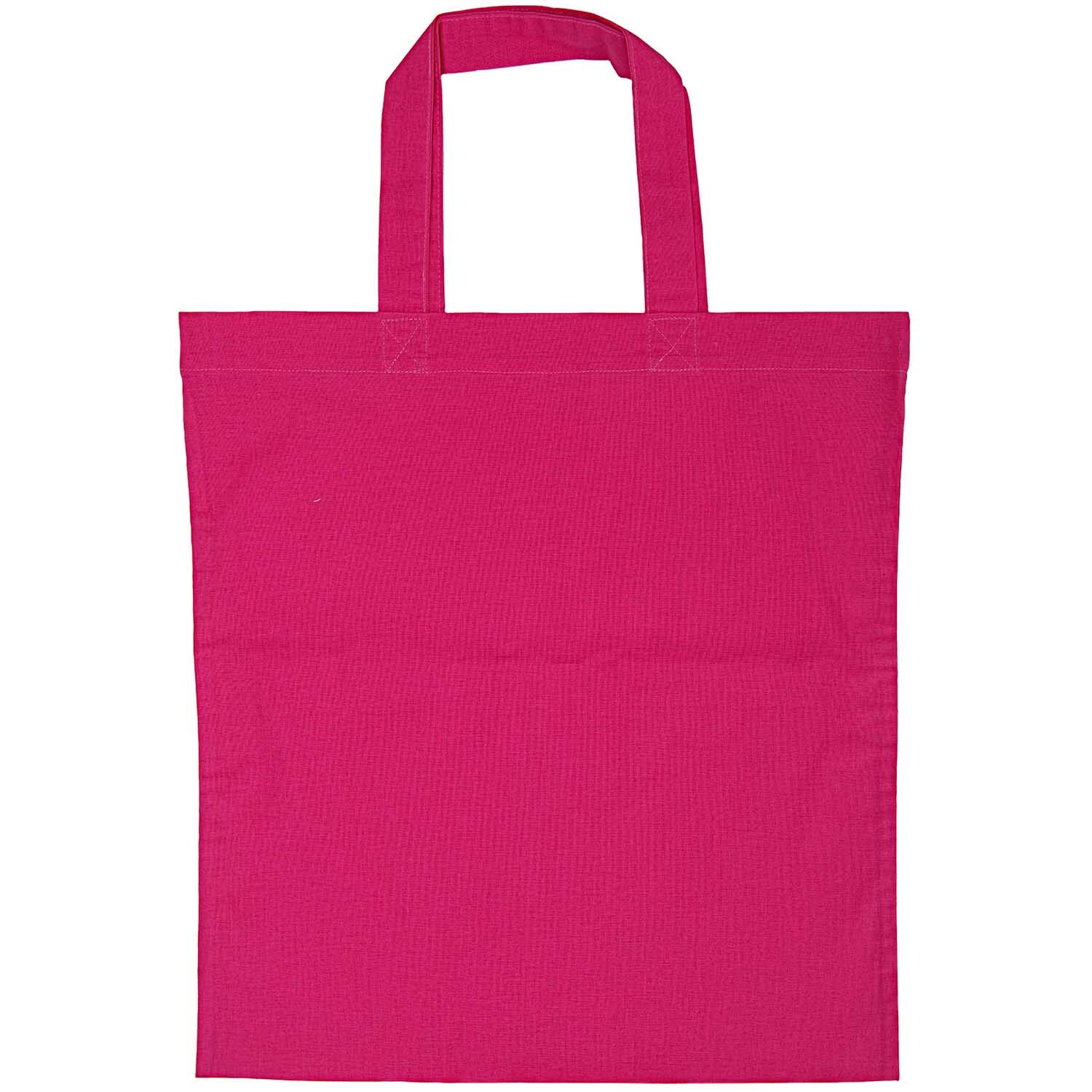 Tragetasche pink von Rico Design, 38x42cm. Die Tasche ist einfarbig und hat zwei Henkel.