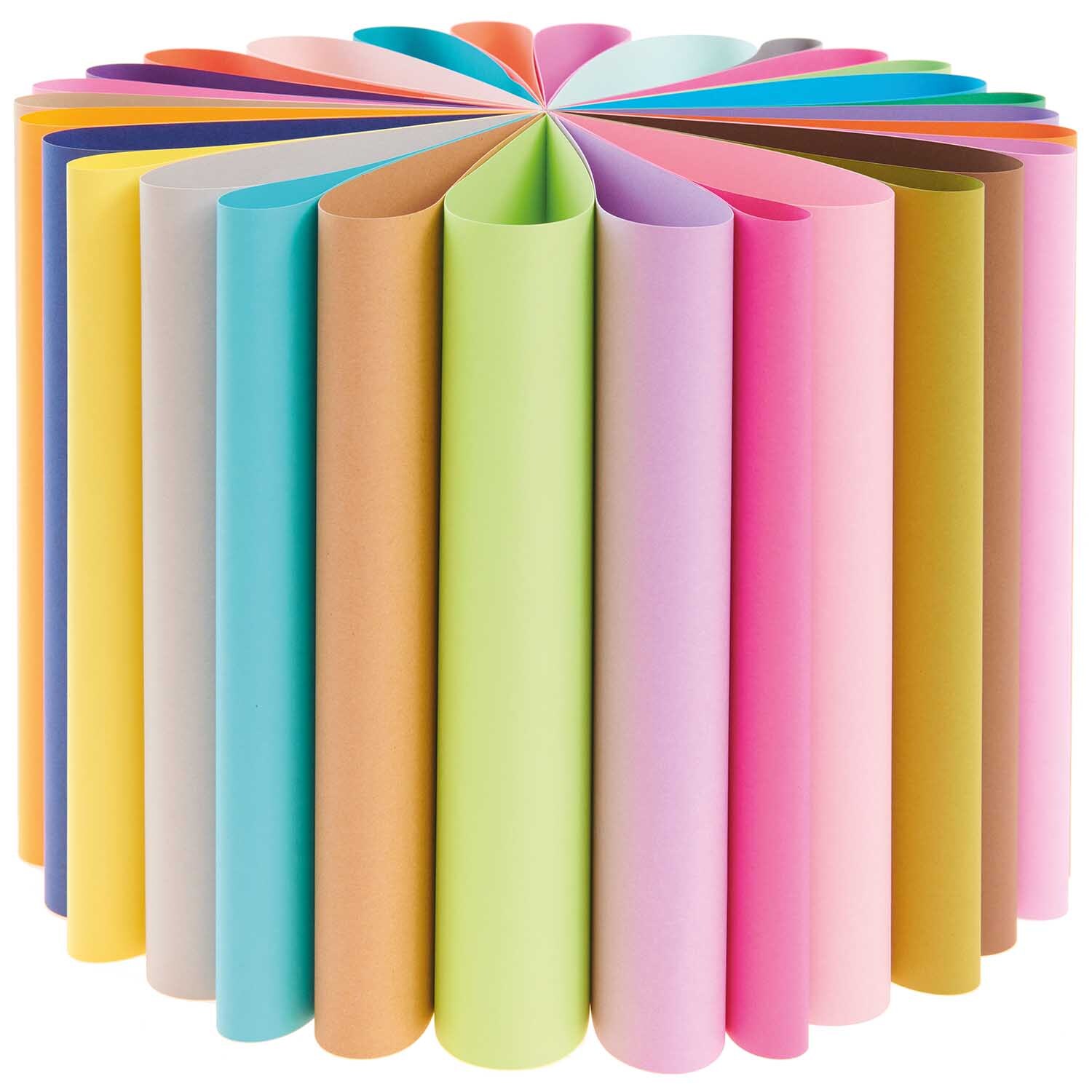 Paper Poetry Bastelpapierblock Super Colour A4 160g/m² 30 Blatt von Rico Design