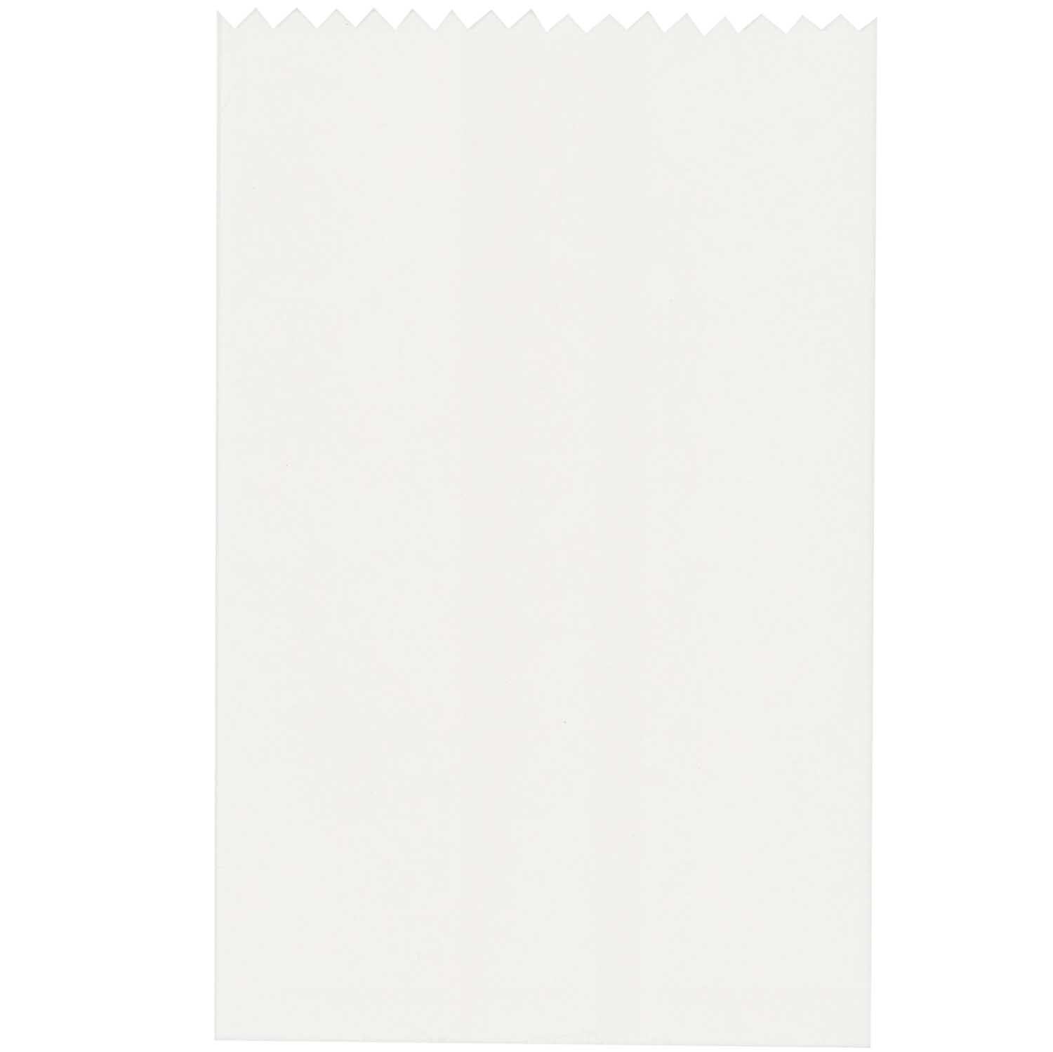Paper Poetry Bastelset Papiertüten-Sterne klein von Rico Design zeigt eine weiße Papiertüte. Ideal für kreative Bastelprojekte.