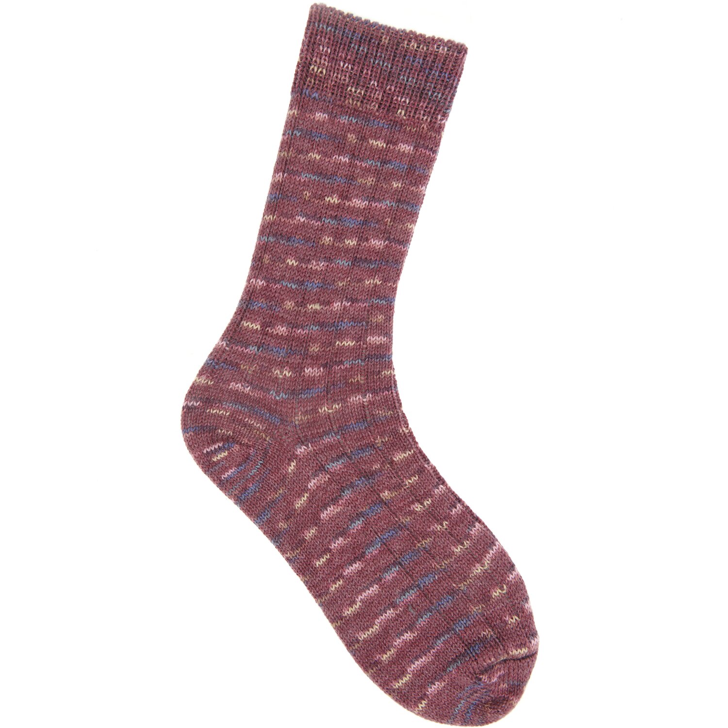 Socks Alpaca Art 4-fädig in Bordeaux von Rico Design, gestrickte Socke, 100g 400m.