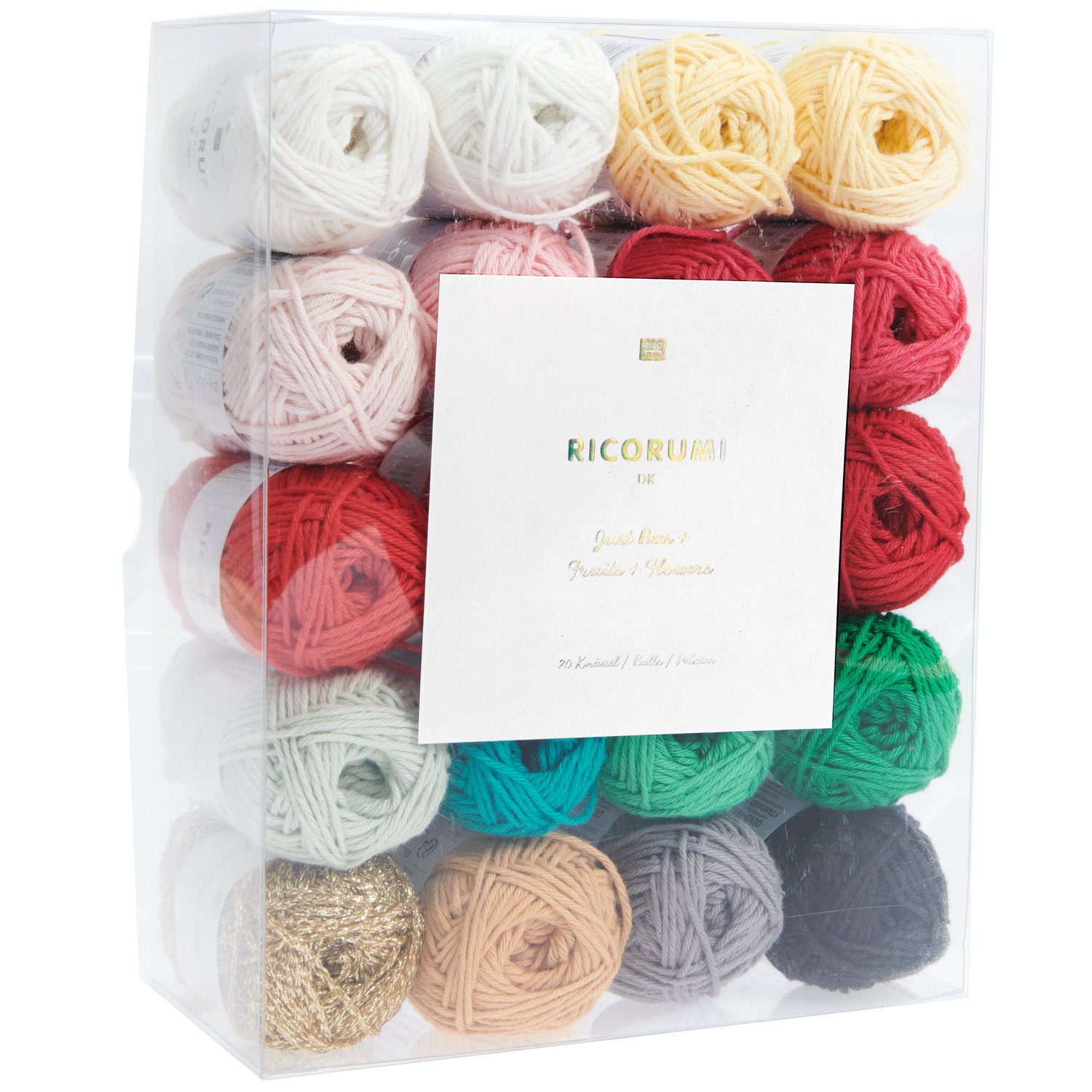 Garnset Just Bees + Fruits + Flowers 20-teilig von Rico Design