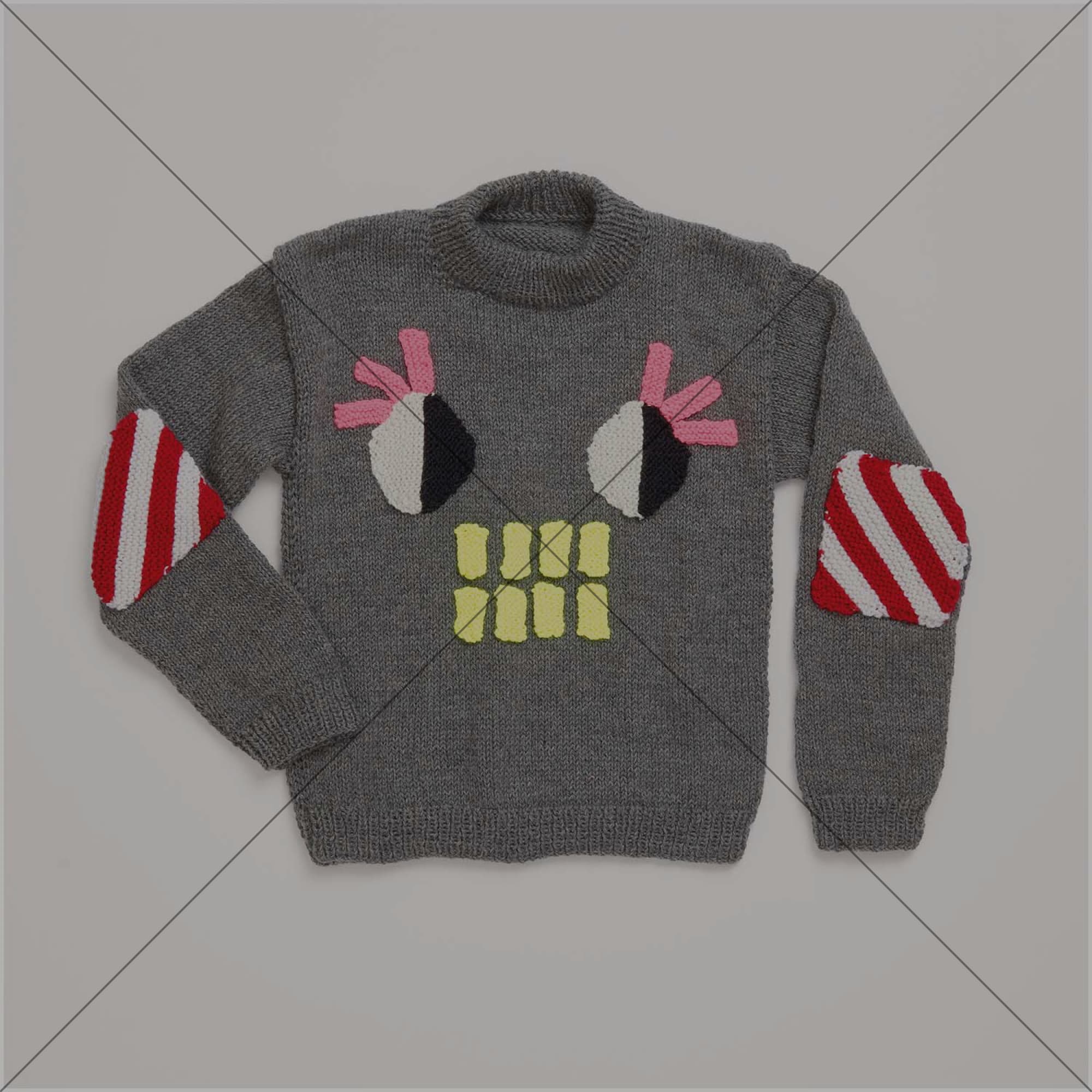 Gestrickter Pullover: Modell 11 aus dem Heft Rico Kids 12