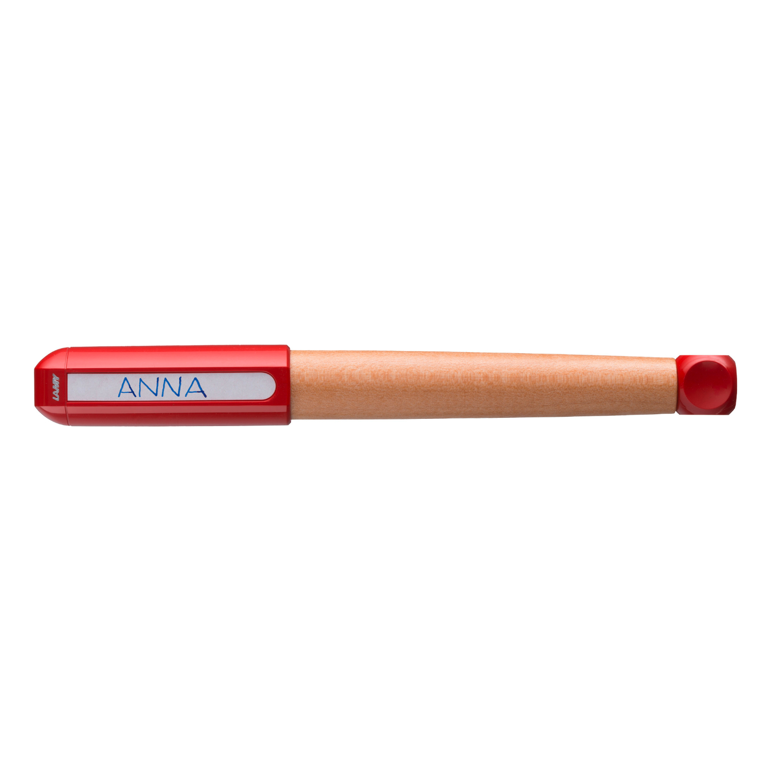 Füllhalter abc von Lamy mit rotem Korpus und Feder LH, ideal für Anfänger.