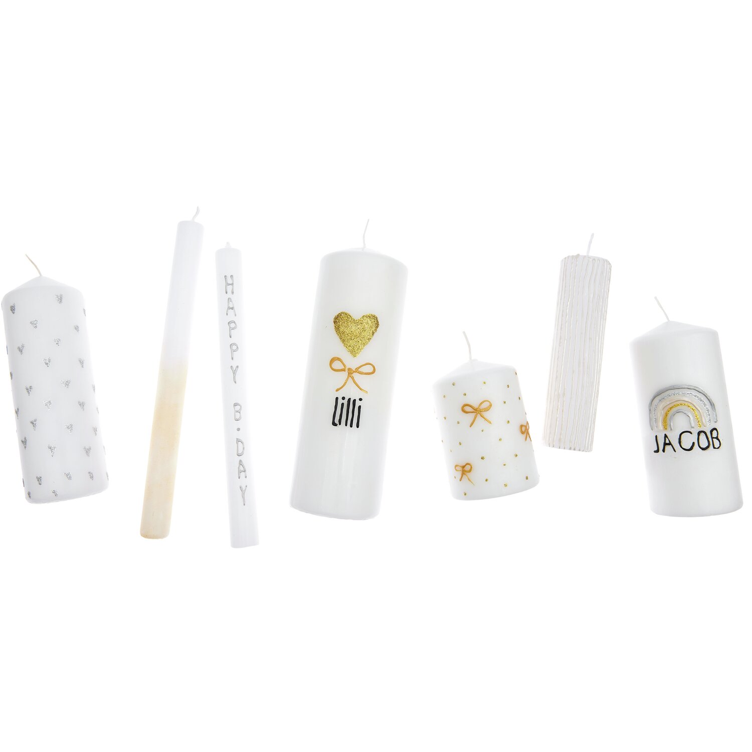 Candle Liner Kerzenmalfarbe Set Celebration 6 Stück à 30ml von Rico Design